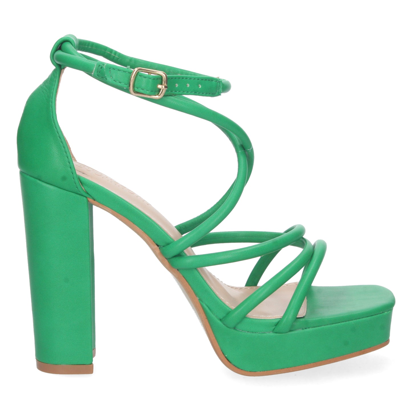 Zapatos de tacón alto, sandalias de tacón alto, zapatos de verano de tacón, descubre los cupones descuento de Let’s Secrets 2BL-2099-Verde