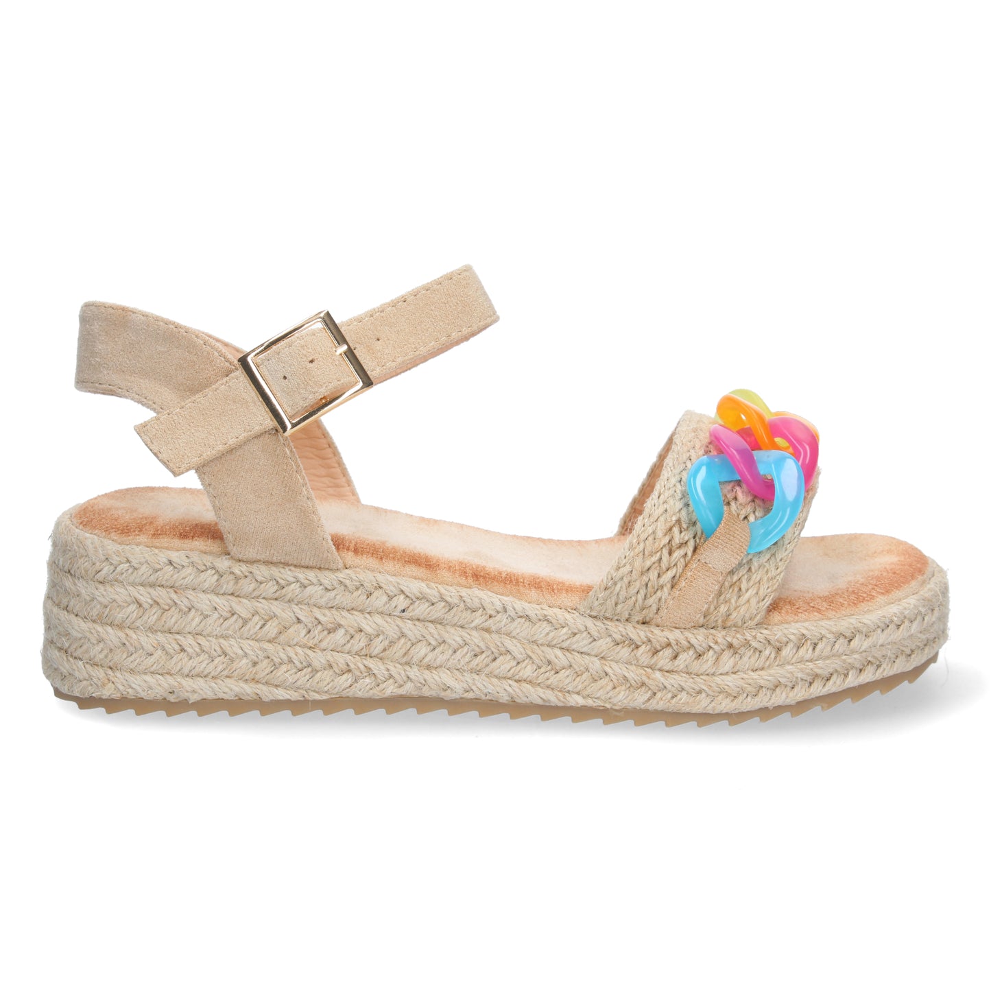 Sandalias planas de verano 2023 para mujer, sandalias de mujeres, descubre los cupones de Let's Secrets2CF-2147-Beige