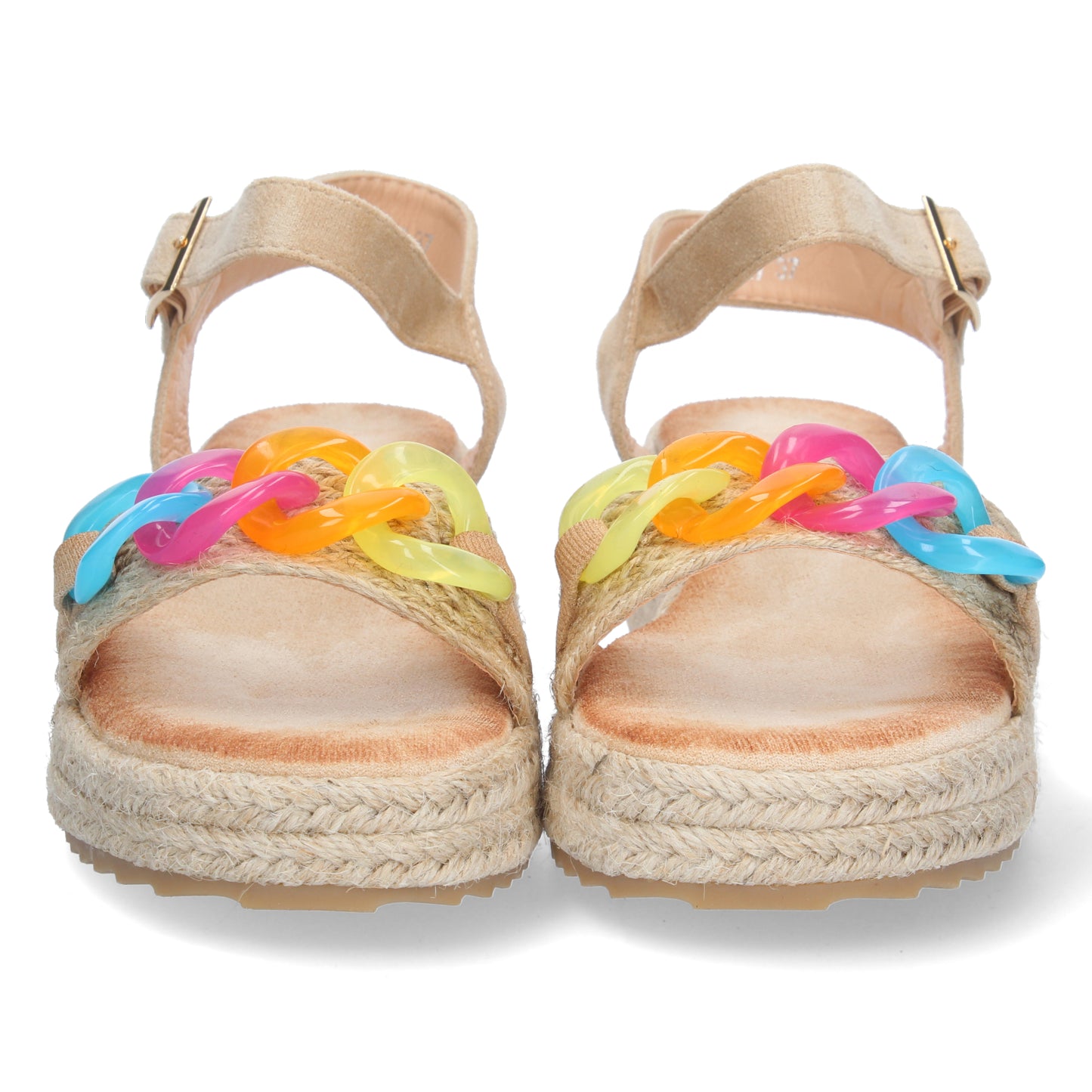 Sandalias planas de verano 2023 para mujer, sandalias de mujeres, descubre los cupones de Let's Secrets2CF-2147-Beige