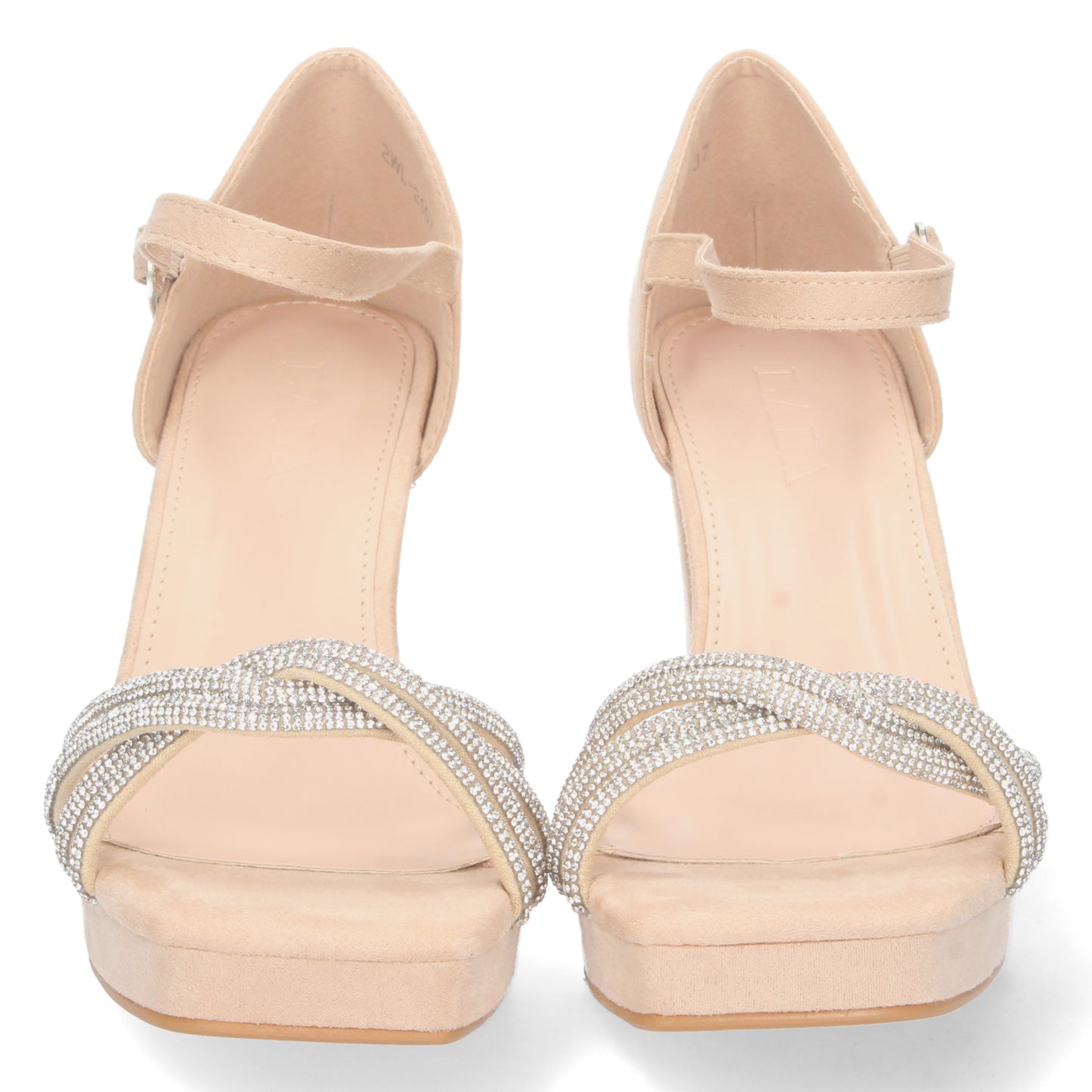 Sandalias de tacón de mujer, sandalias de tacón fino para mujeres, zapatos de tacón de verano, descubre los descuentos de Let’s Secrets 2WL-2107-Beige