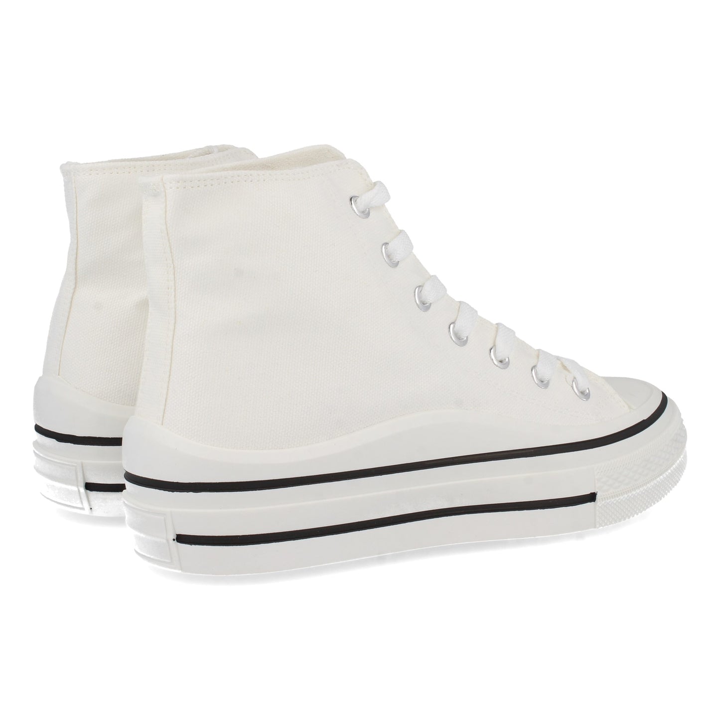 Botas tipo tenis, botas al estilo convers, zapatillas tipo bota, consigue hasta un 20 % de descuento con los cupones de Let’s Secrets ABX0211-Blanco