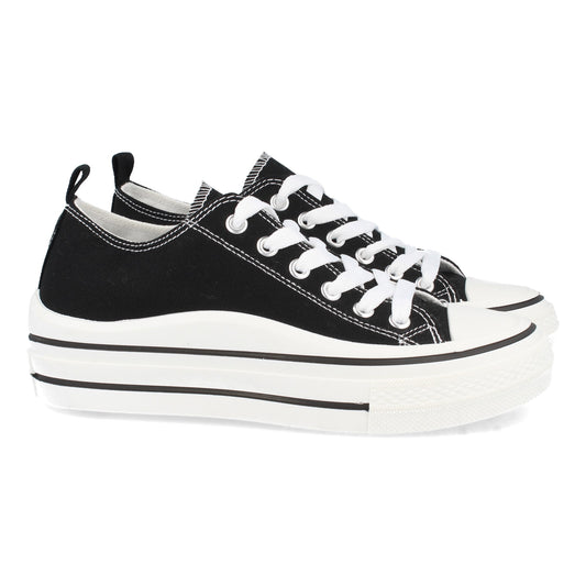 Zapatillas, zapatillas tipo tenis, zapatillas de lona,  consigue hasta un 20 % de descuento con los cupones de Let’s Secrets ABX0212-Negro