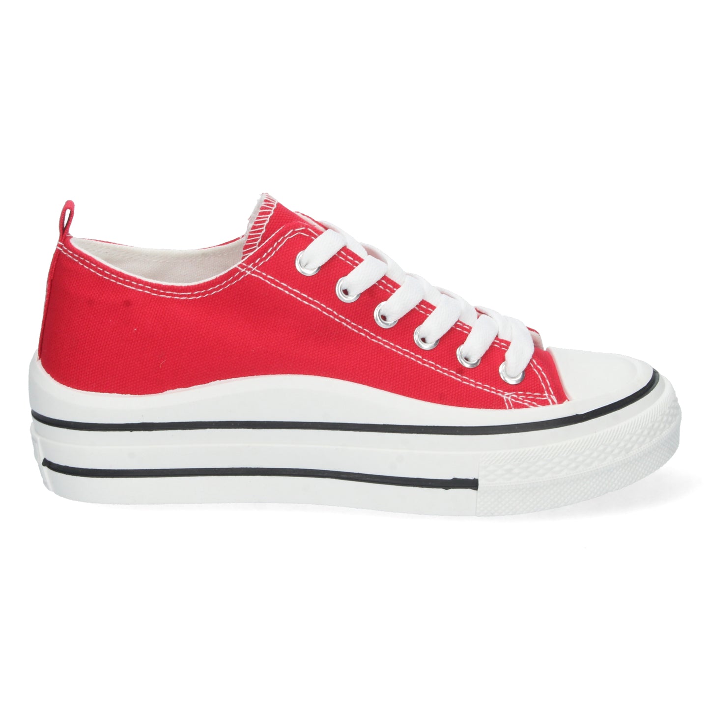 Zapatillas, zapatillas tipo tenis, zapatillas de lona,  consigue hasta un 20 % de descuento con los cupones de Let’s Secrets ABX0212-Rojo
