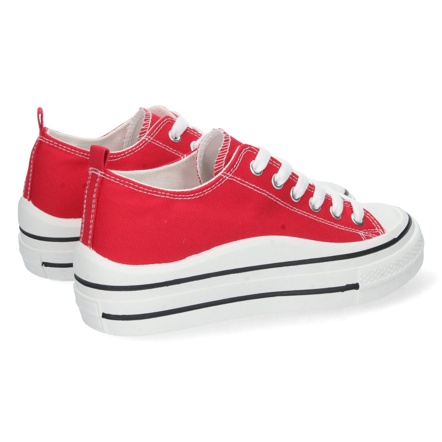 Zapatillas, zapatillas tipo tenis, zapatillas de lona,  consigue hasta un 20 % de descuento con los cupones de Let’s Secrets ABX0212-Rojo