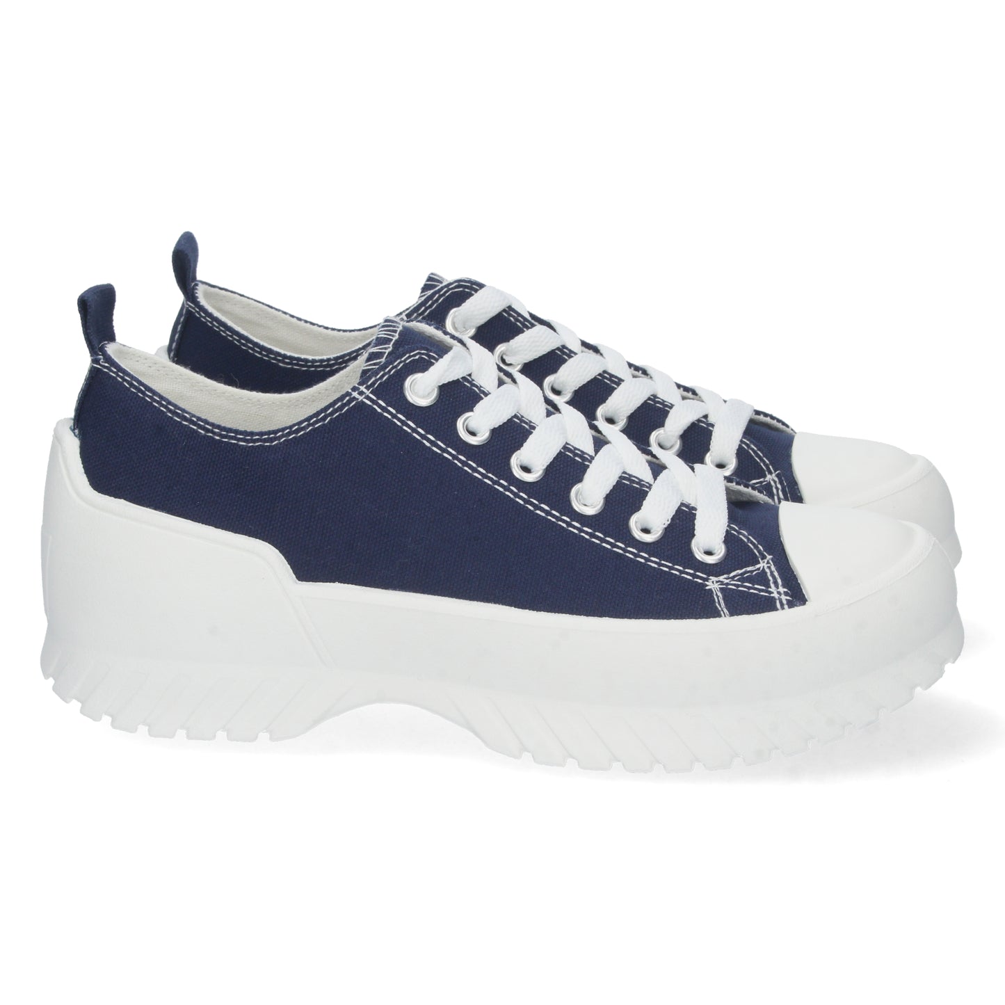 Zapatilla Plana para Mujer Cómoda Estilo Bamba con Material de Lona y Cierre de Cordones Otoño Invierno