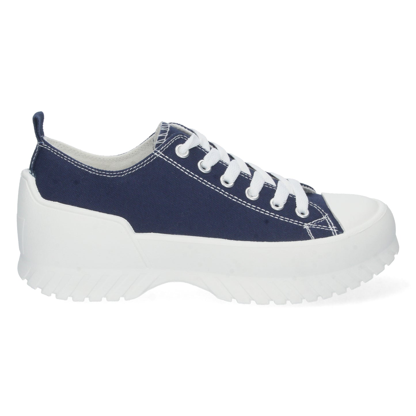 Zapatilla Plana para Mujer Cómoda Estilo Bamba con Material de Lona y Cierre de Cordones Otoño Invierno