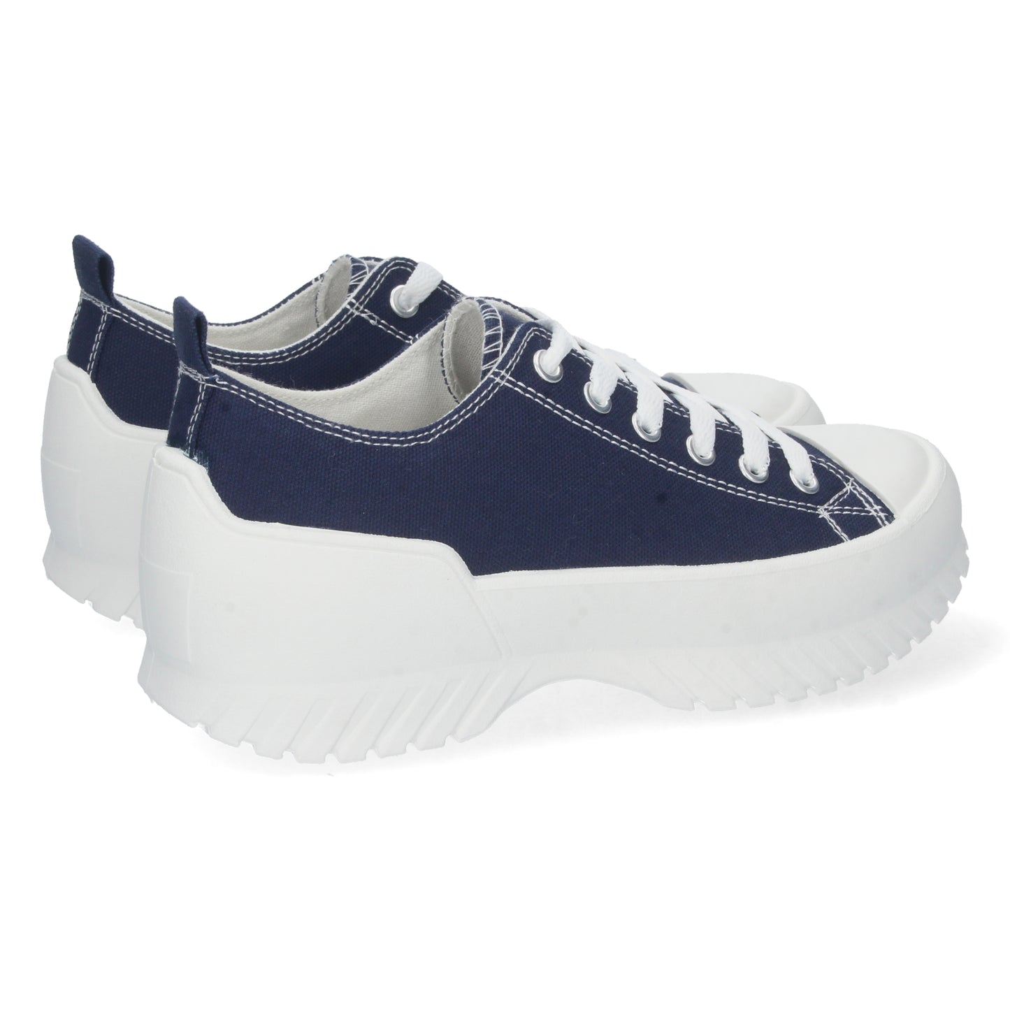 Zapatilla Plana para Mujer Cómoda Estilo Bamba con Material de Lona y Cierre de Cordones Otoño Invierno