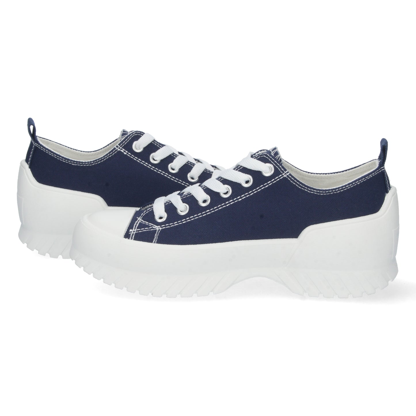 Zapatilla Plana para Mujer Cómoda Estilo Bamba con Material de Lona y Cierre de Cordones Otoño Invierno