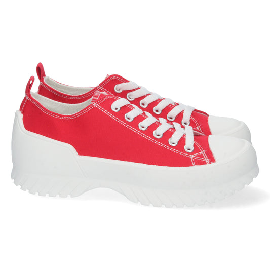 Zapatillas, zapatillas tipo tenis, zapatillas de lona,  consigue hasta un 20 % de descuento con los cupones de Let’s Secrets BO26-107-Rojo