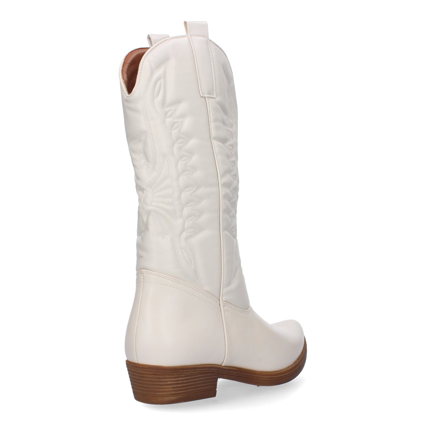 Bota de Tacón para Mujer Cómodos con Bordado y Cierre de Cremallera