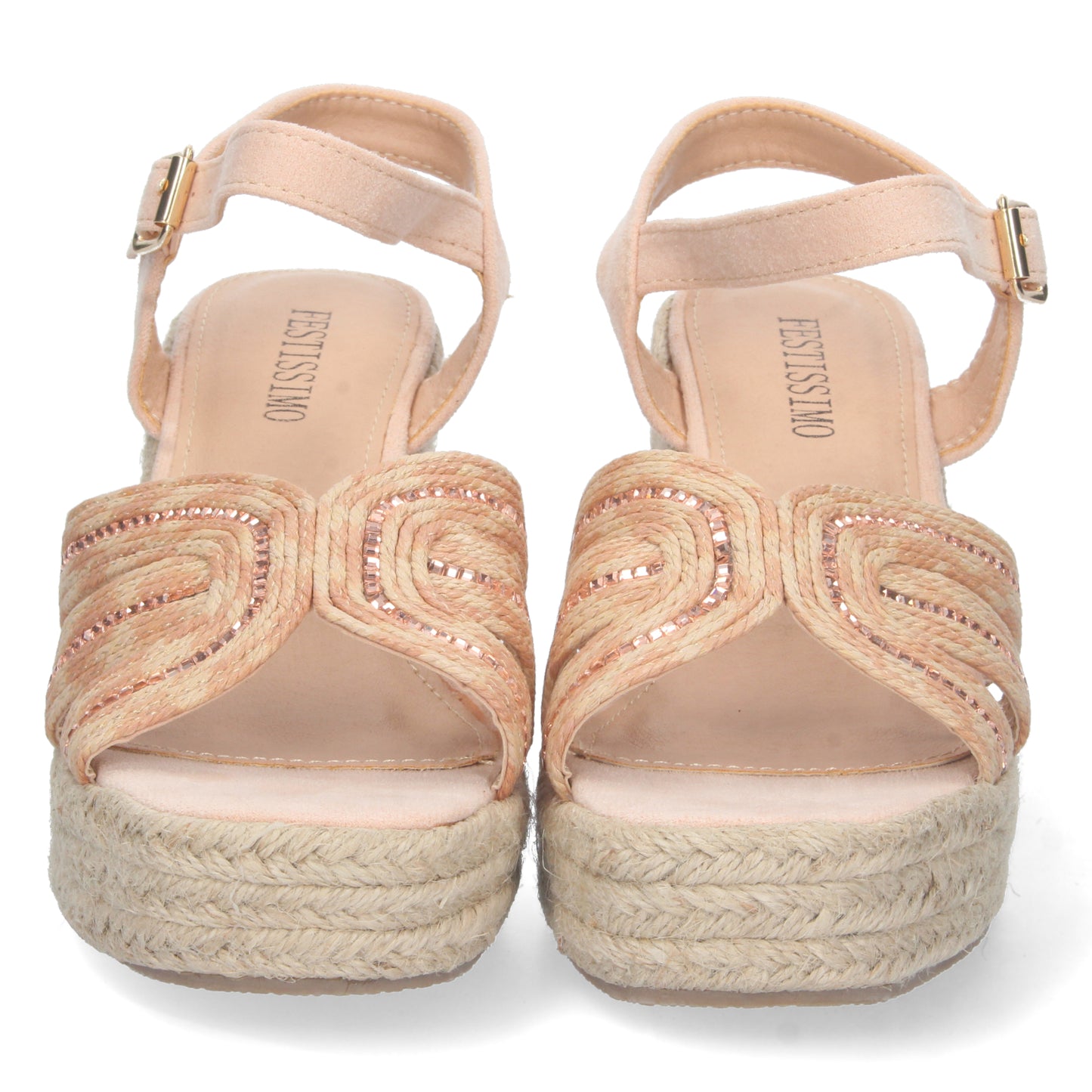 Sandalias de cuña, alpargatas de cuña, sandalias esparteras, sandalias tendencia verano 2023, consigue hasta un 20 % de descuento con los cupones de Let’s Secrets C5062-Rosa