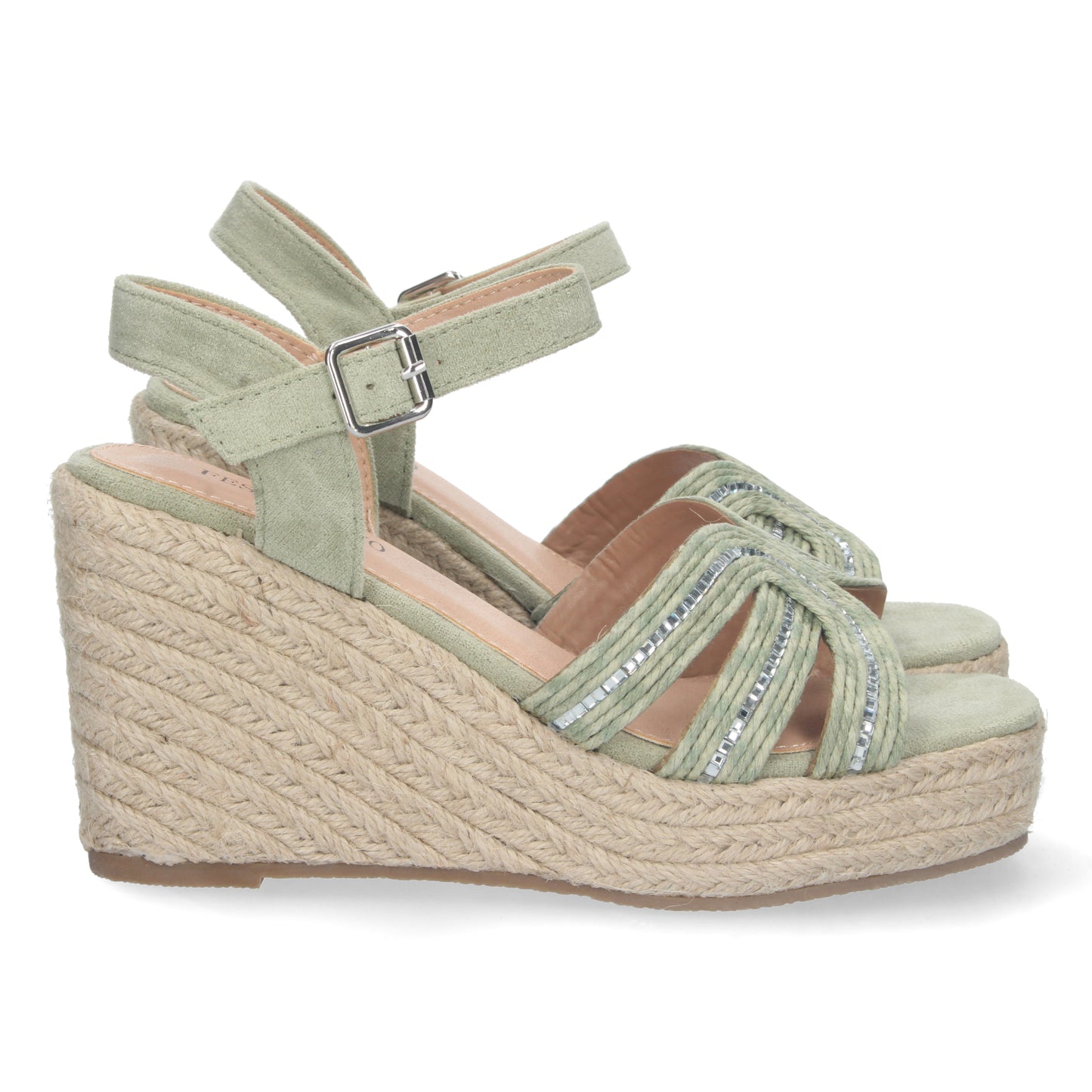 Sandalias de cuña de mujer, descubre los descuentos de Let’s Secrets C5062-Verde