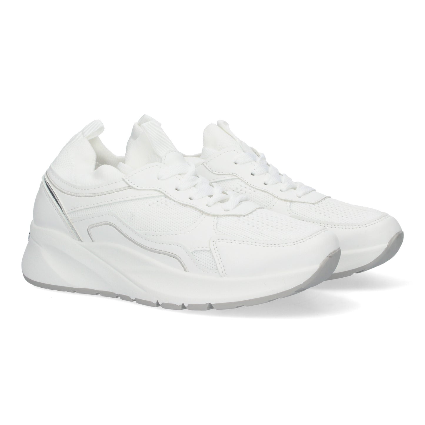 Zapatillas Casual para Mujer con Plataforma Dentada Diseño Elegante Cierre de Cordones Comodos Perfectas para Cualquier Ocasión