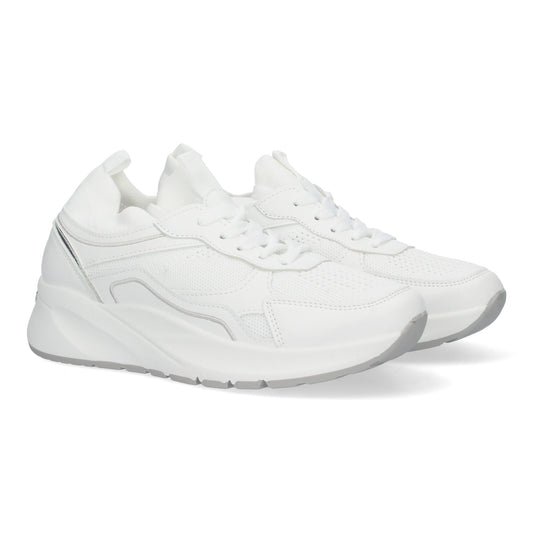 Zapatillas Casual para Mujer con Plataforma Dentada Diseño Elegante Cierre de Cordones Comodos Perfectas para Cualquier Ocasión