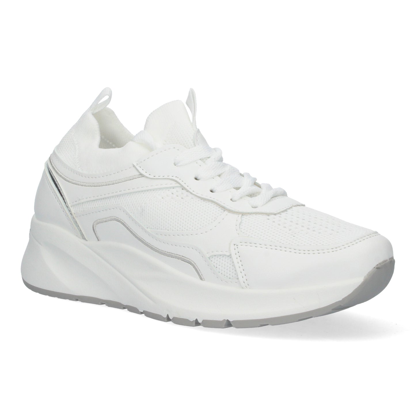 Zapatillas Casual para Mujer con Plataforma Dentada Diseño Elegante Cierre de Cordones Comodos Perfectas para Cualquier Ocasión