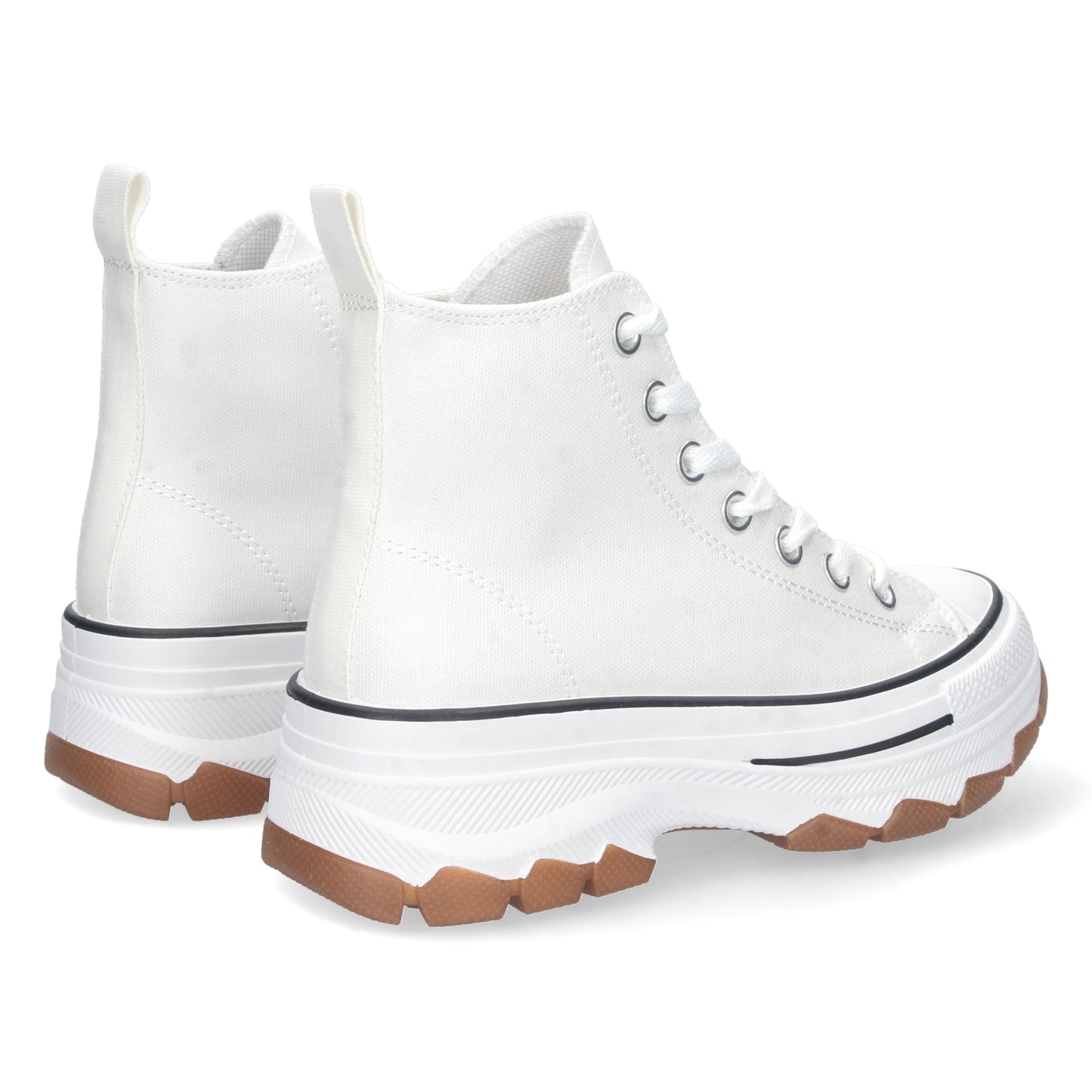 Zapatillas blancas, zapatillas tipo convers, zapatillas de tenis de mujer, descubre los cupones de Let's SecretsEV-100-Blanco