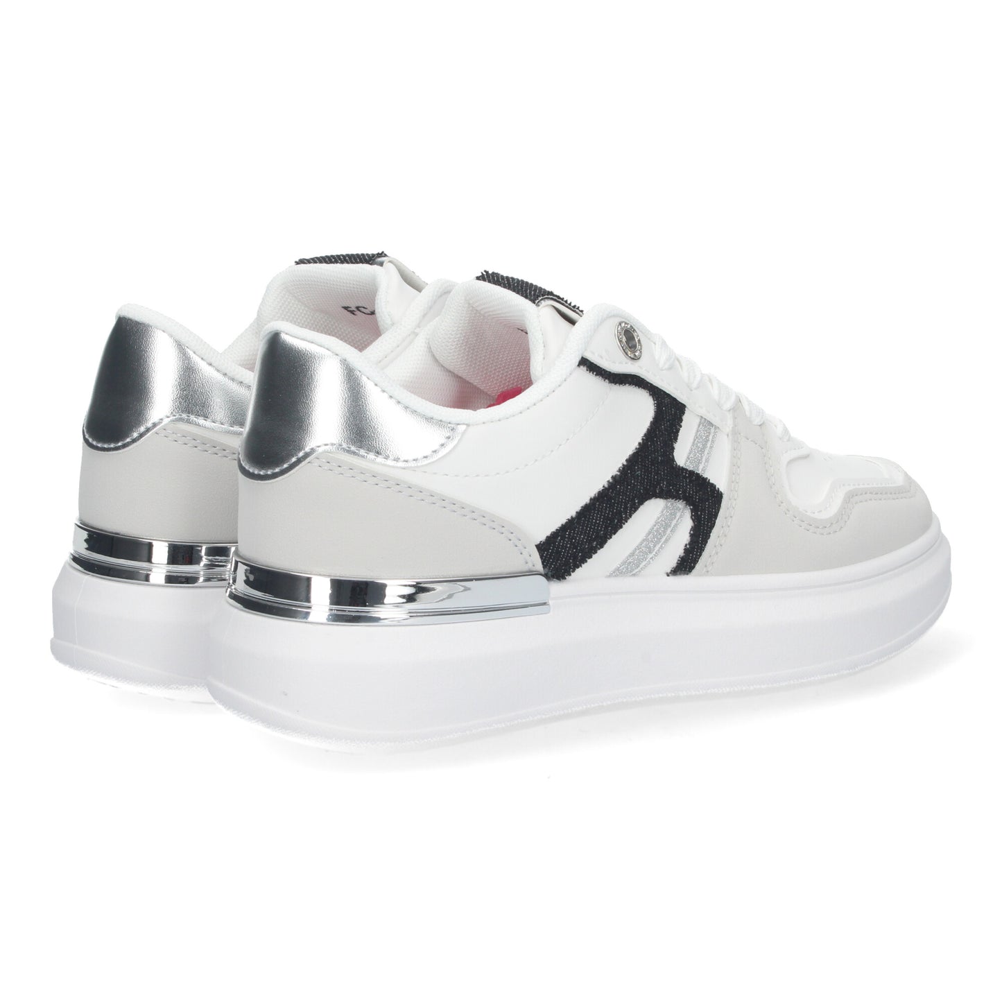 Zapatillas Deportivas Casual de Mujer De plataforma con Detalles Metalizados Cómodas y Elegantes cierre de cordones.
