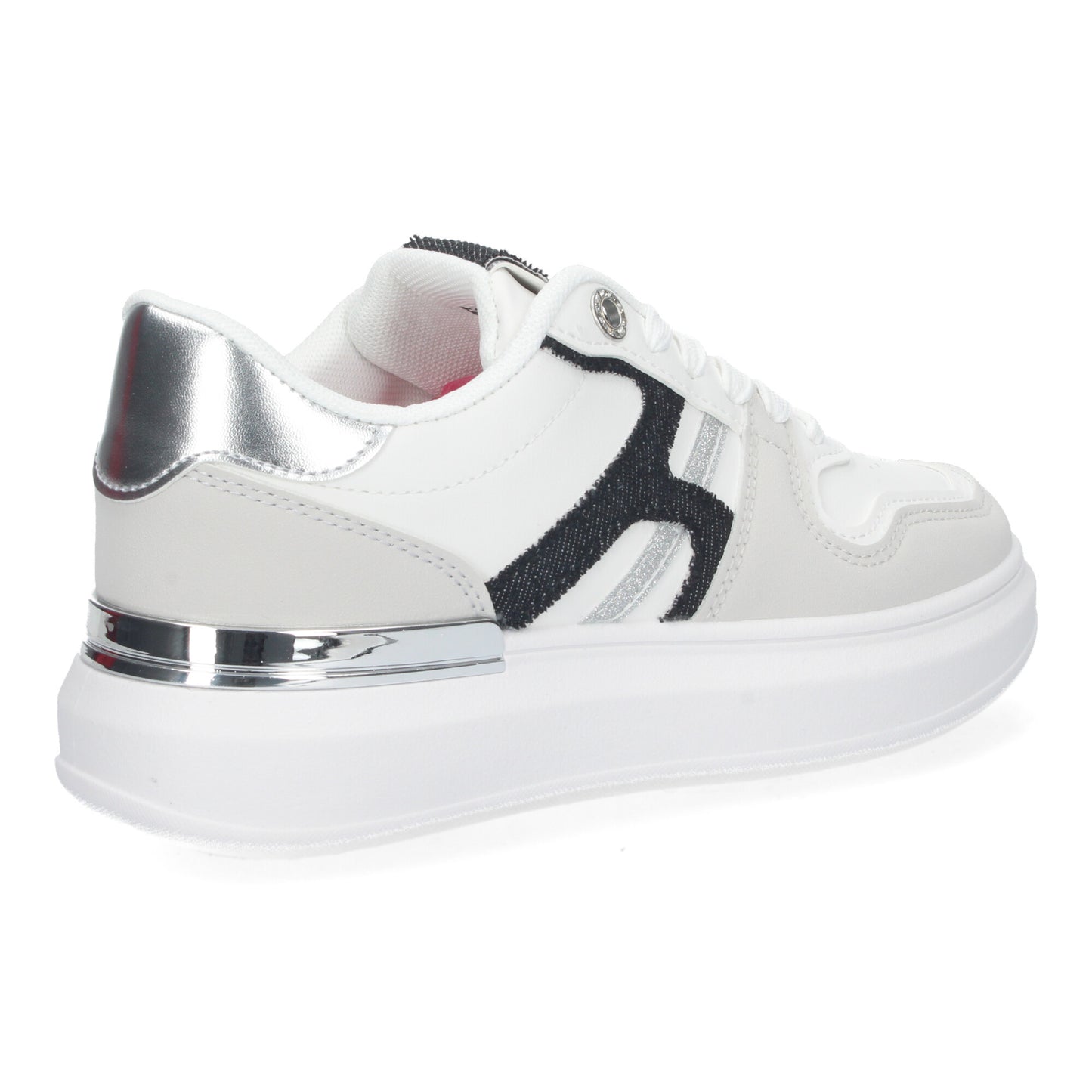 Zapatillas Deportivas Casual de Mujer De plataforma con Detalles Metalizados Cómodas y Elegantes cierre de cordones.