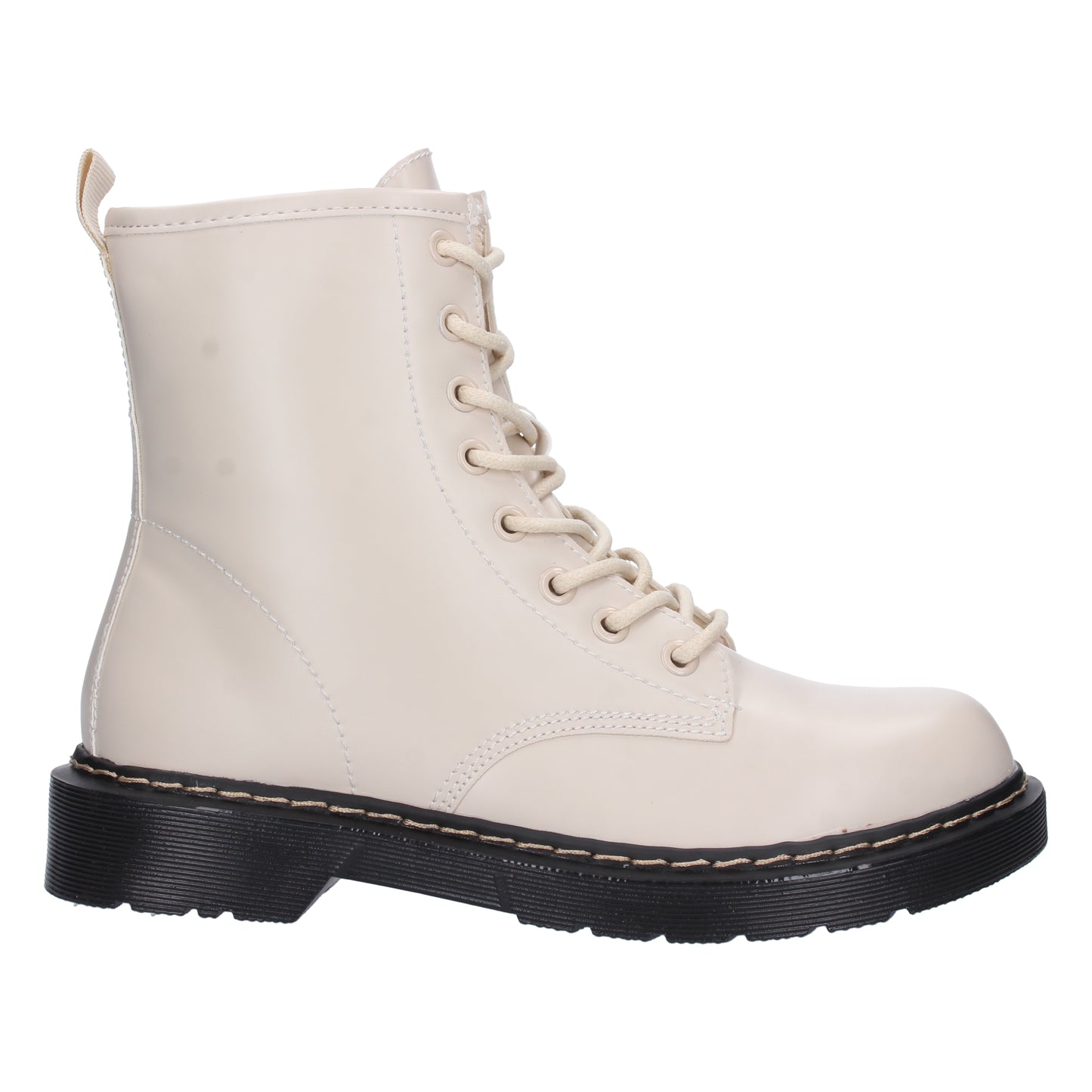 Botín de Tacón Ancho para Mujer Cómodo con Estampado Liso Cierres de Cordones