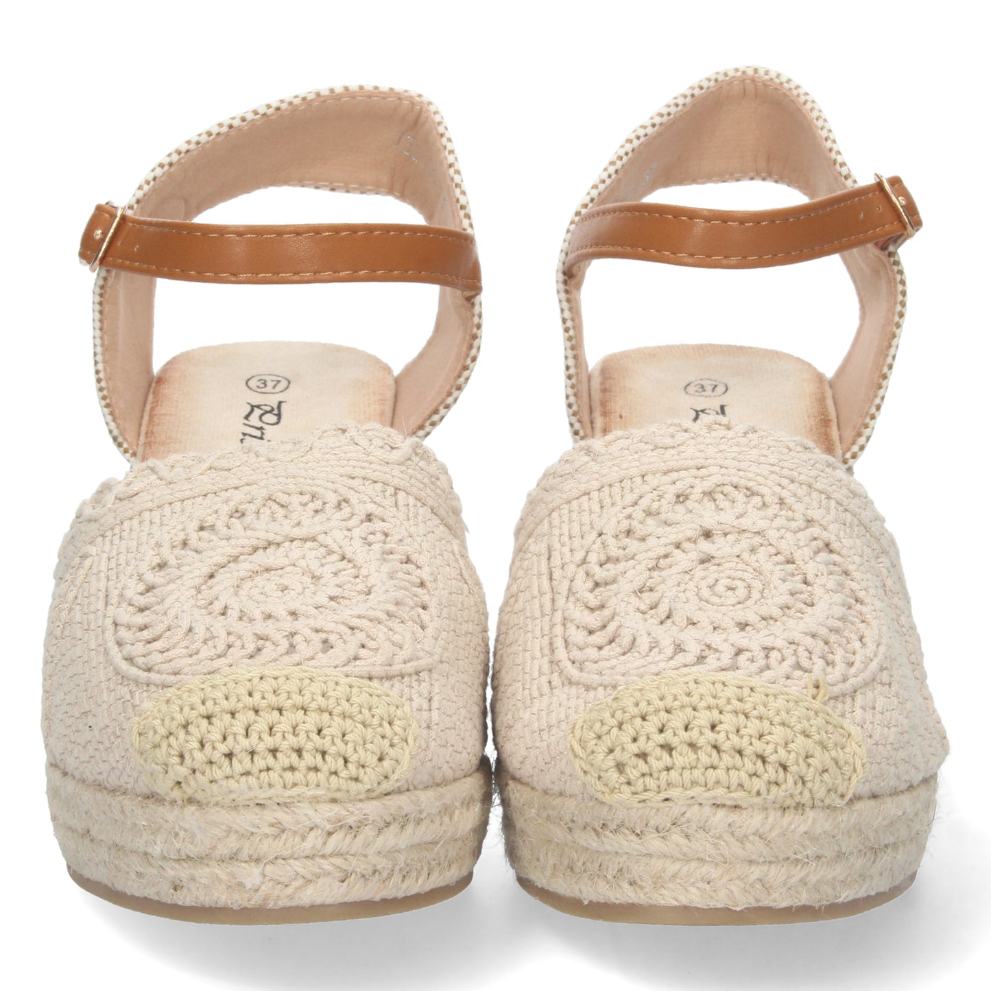 Sandalias con cuña, sandalias tipo alpargatas, alpargatas con cuña de mujer, Sandalias planas de verano 2023 para mujer, sandalias de mujeres, descubre los cupones de Let's SecretsJSZ186-Beige