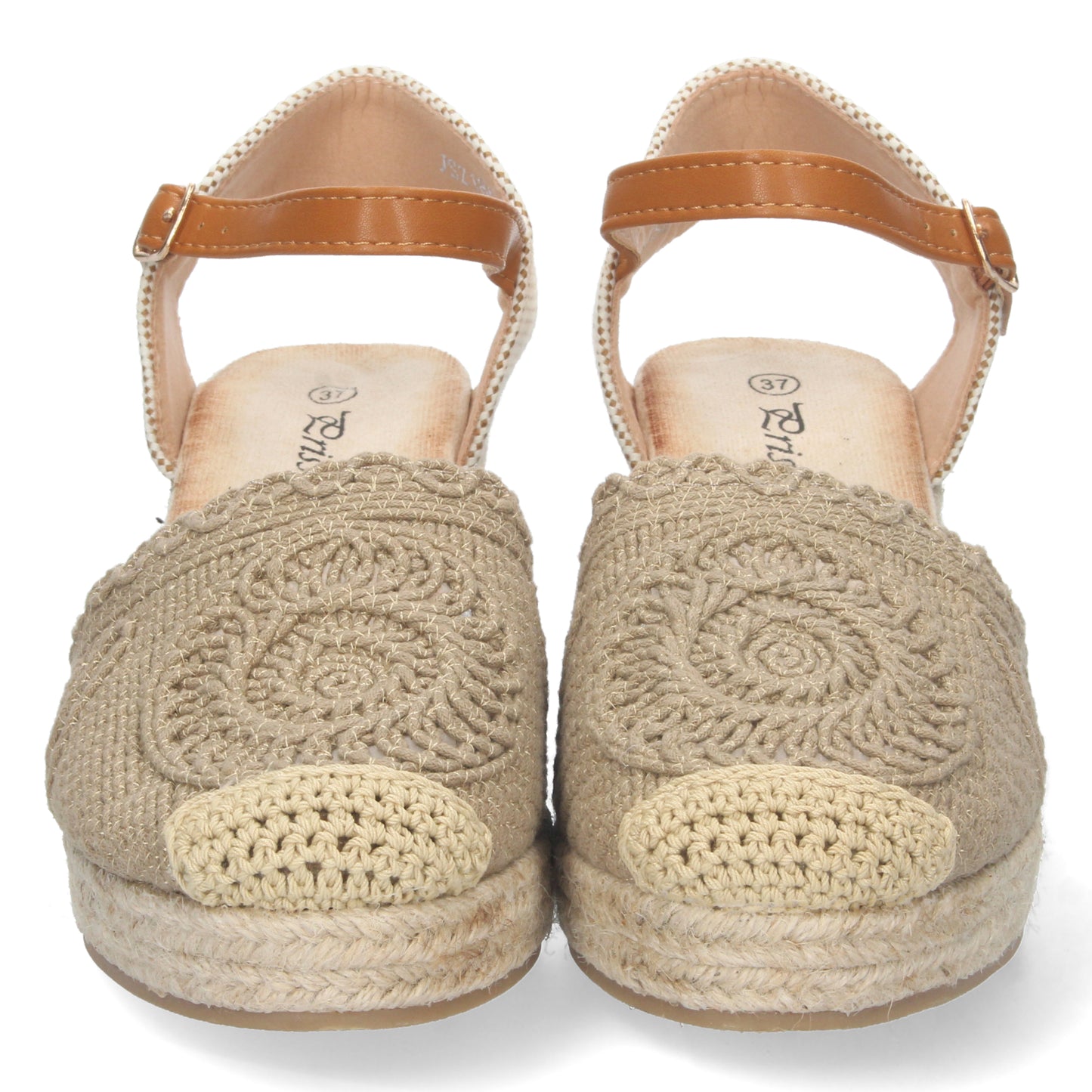 Sandalias color kaki, alpargatas con cuña de mujer, sandalias de verano, Sandalias planas de verano 2023 para mujer, sandalias de mujeres, descubre los cupones de Let's SecretsJSZ186-Kaki