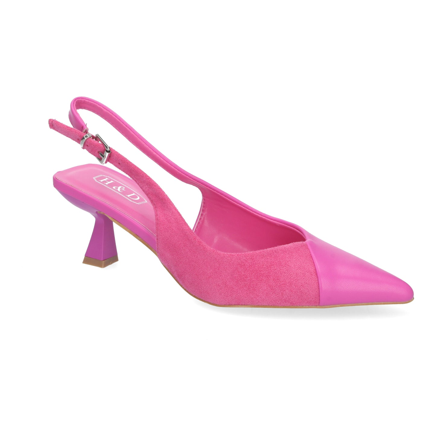 Zapatos de Saón para Mujer con Tacón Elegantes y Cómodos Diseño Moderno Dos Materiales con Punta Fina y Cierre de Hebilla Ajustable para Todo Tipo de Ocasiones.
