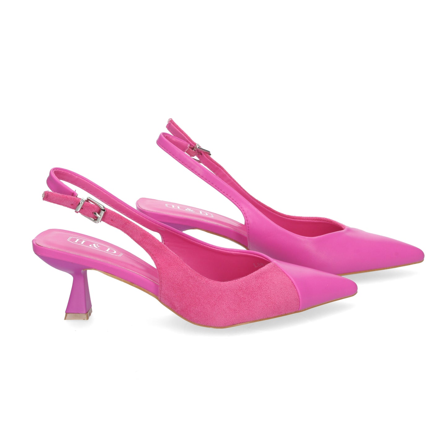 Zapatos de Saón para Mujer con Tacón Elegantes y Cómodos Diseño Moderno Dos Materiales con Punta Fina y Cierre de Hebilla Ajustable para Todo Tipo de Ocasiones.