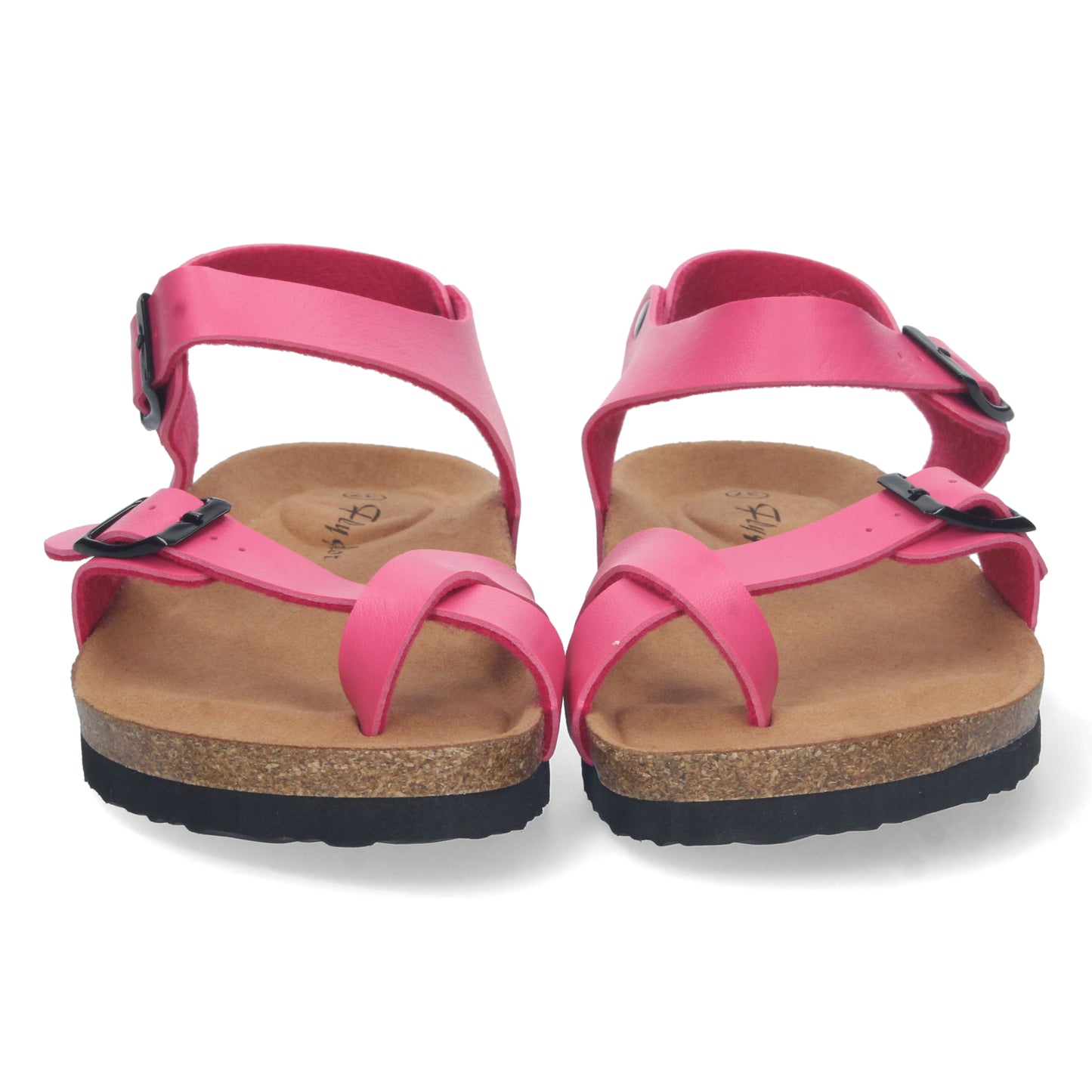 Sandalias fucsia, Sandalias planas, sandalias atadas planas, sandalias abiertas con cuña, sandalias tendencia verano 2023, consigue hasta un 20 % de descuento con los cupones de Let’s SecretsM-202-Fucsia