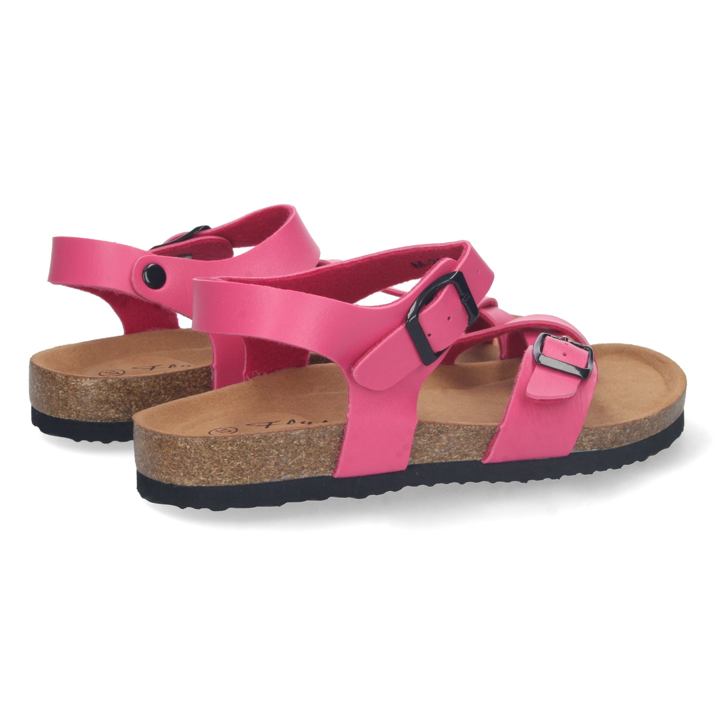Sandalias fucsia, Sandalias planas, sandalias atadas planas, sandalias abiertas con cuña, sandalias tendencia verano 2023, consigue hasta un 20 % de descuento con los cupones de Let’s SecretsM-202-Fucsia