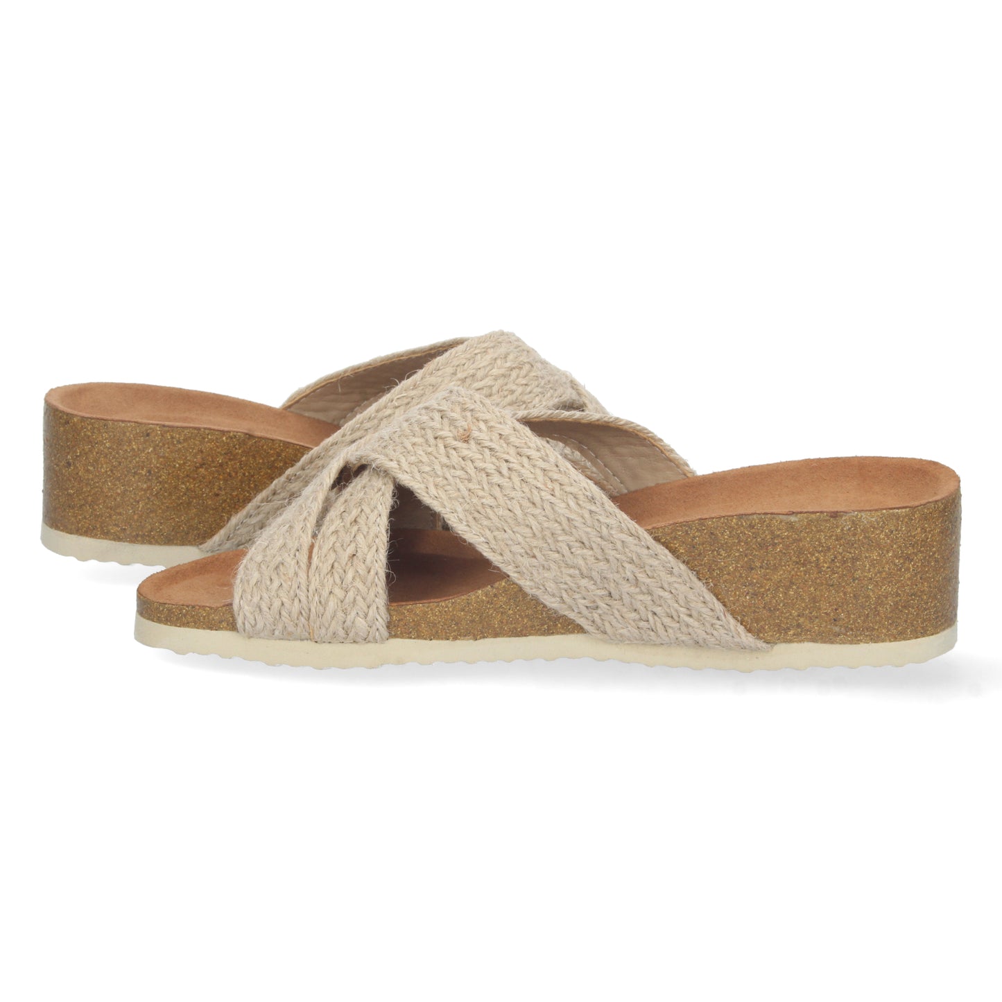 Chanclas de mujer, sandalias tipo chancla, sandalias planas, descubre los cupones de Let's Secrets M-205-Beige