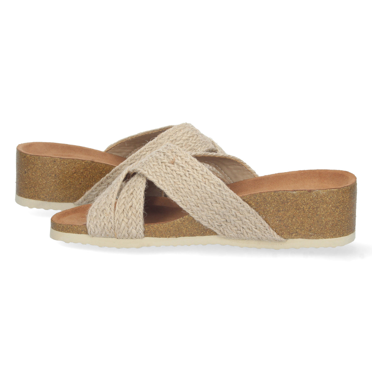 Chanclas de mujer, sandalias tipo chancla, sandalias planas, descubre los cupones de Let's Secrets M-205-Beige
