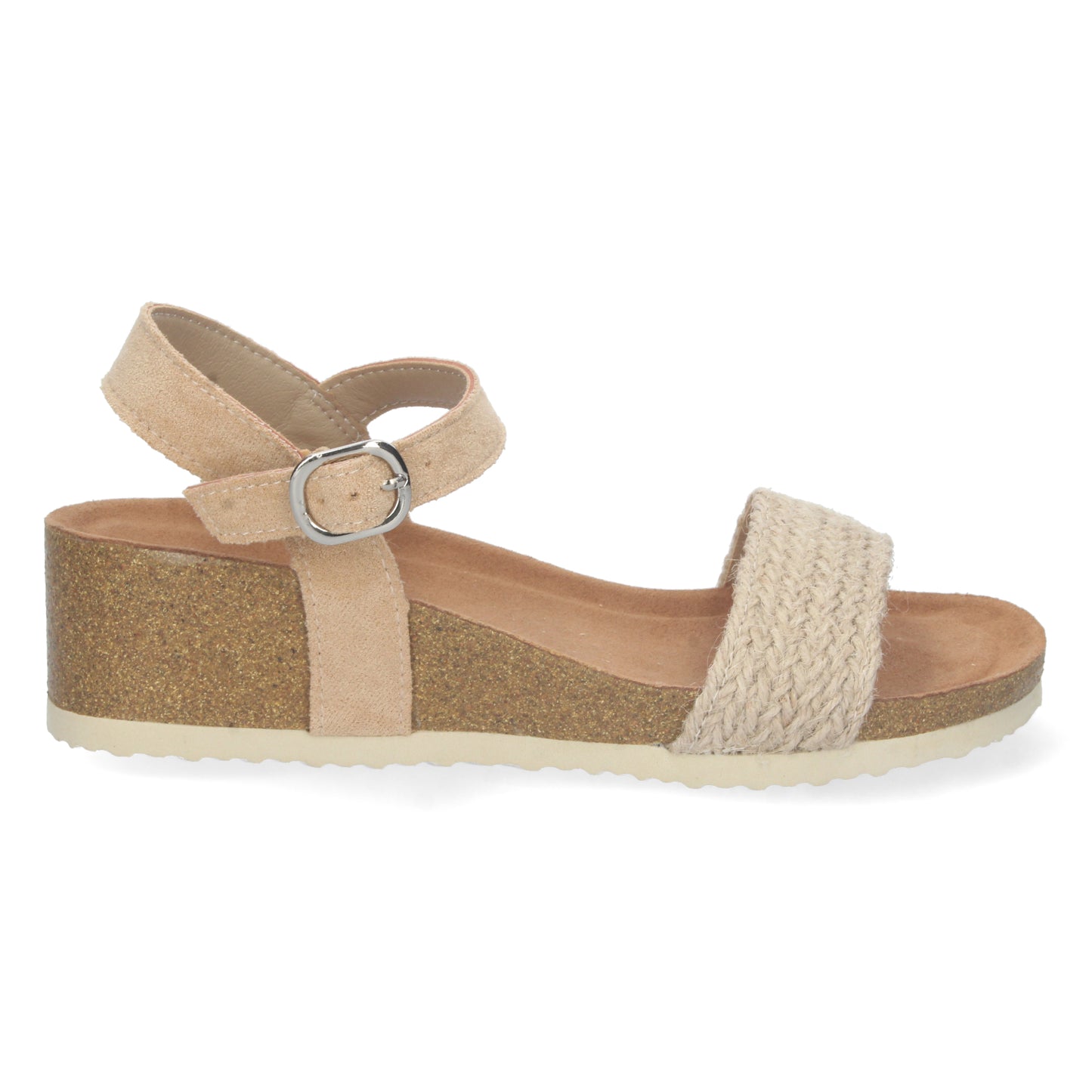 Sandalias planas, sandalias atadas planas, sandalias abiertas con cuña, sandalias tendencia verano 2023, consigue hasta un 20 % de descuento con los cupones de Let’s Secrets M-212-Beige