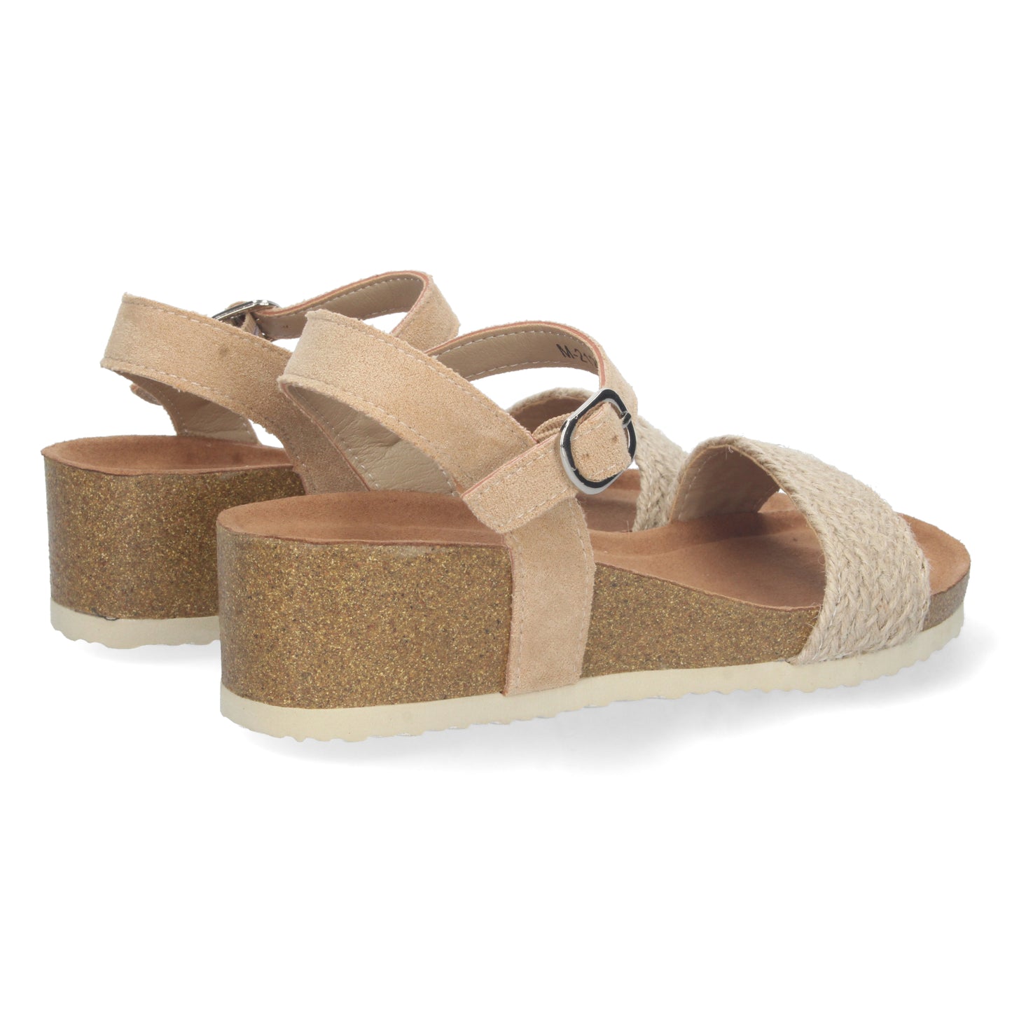 Sandalias planas, sandalias atadas planas, sandalias abiertas con cuña, sandalias tendencia verano 2023, consigue hasta un 20 % de descuento con los cupones de Let’s Secrets M-212-Beige