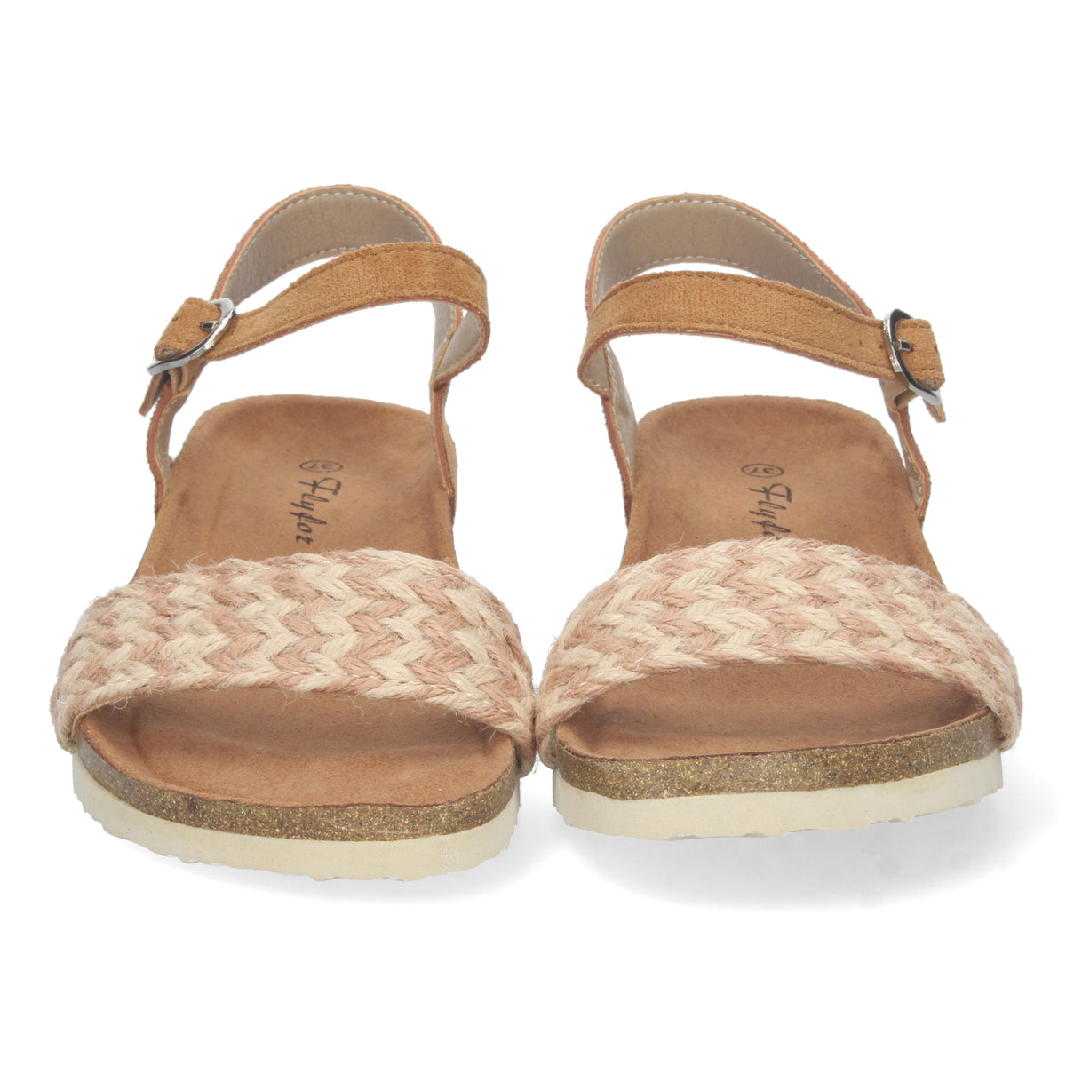 Sandalias planas, sandalias atadas planas, sandalias abiertas con cuña, sandalias tendencia verano 2023, consigue hasta un 20 % de descuento con los cupones de Let’s Secrets M-212-Taupe