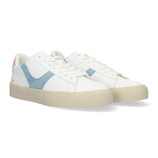 Zapatillas Deportivas Casual de Mujer de Diseño Moderno Cierre de cordones y detalle en los laterales color Azul
