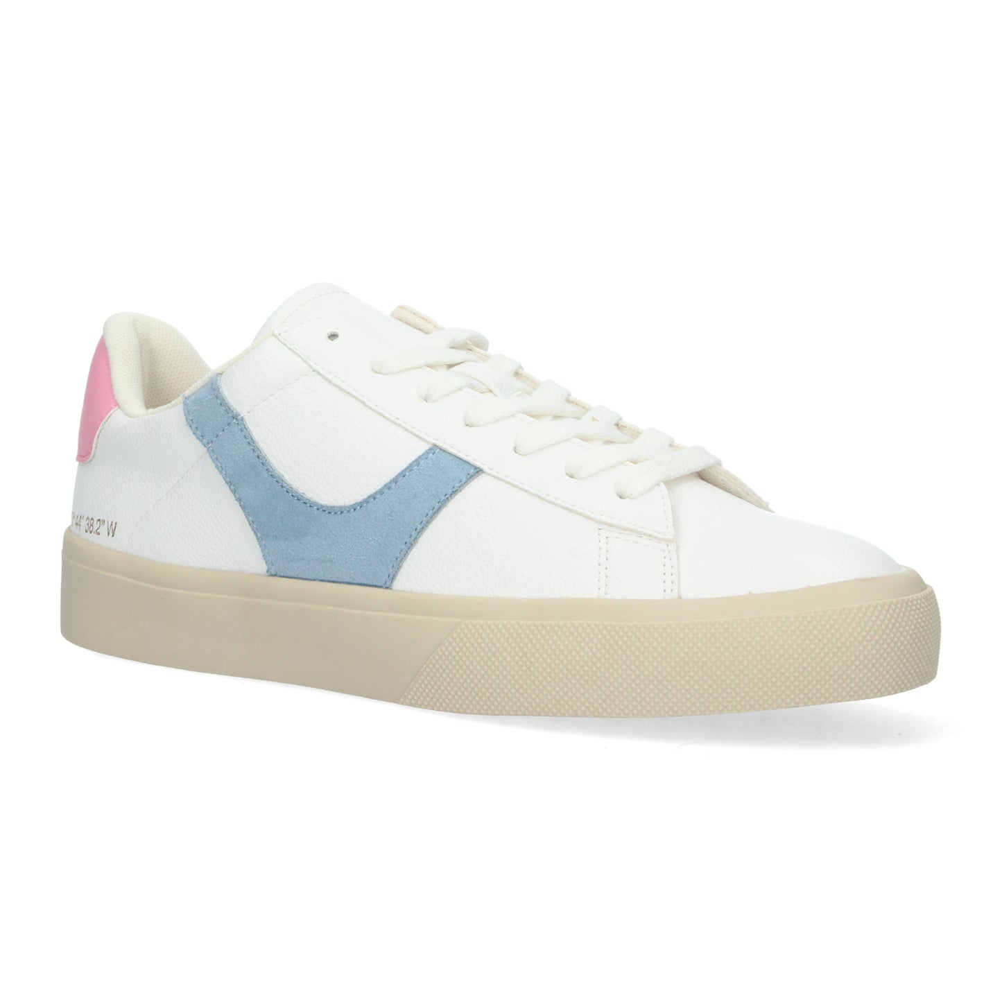 Zapatillas Deportivas Casual de Mujer de Diseño Moderno Cierre de cordones y detalle en los laterales color Azul