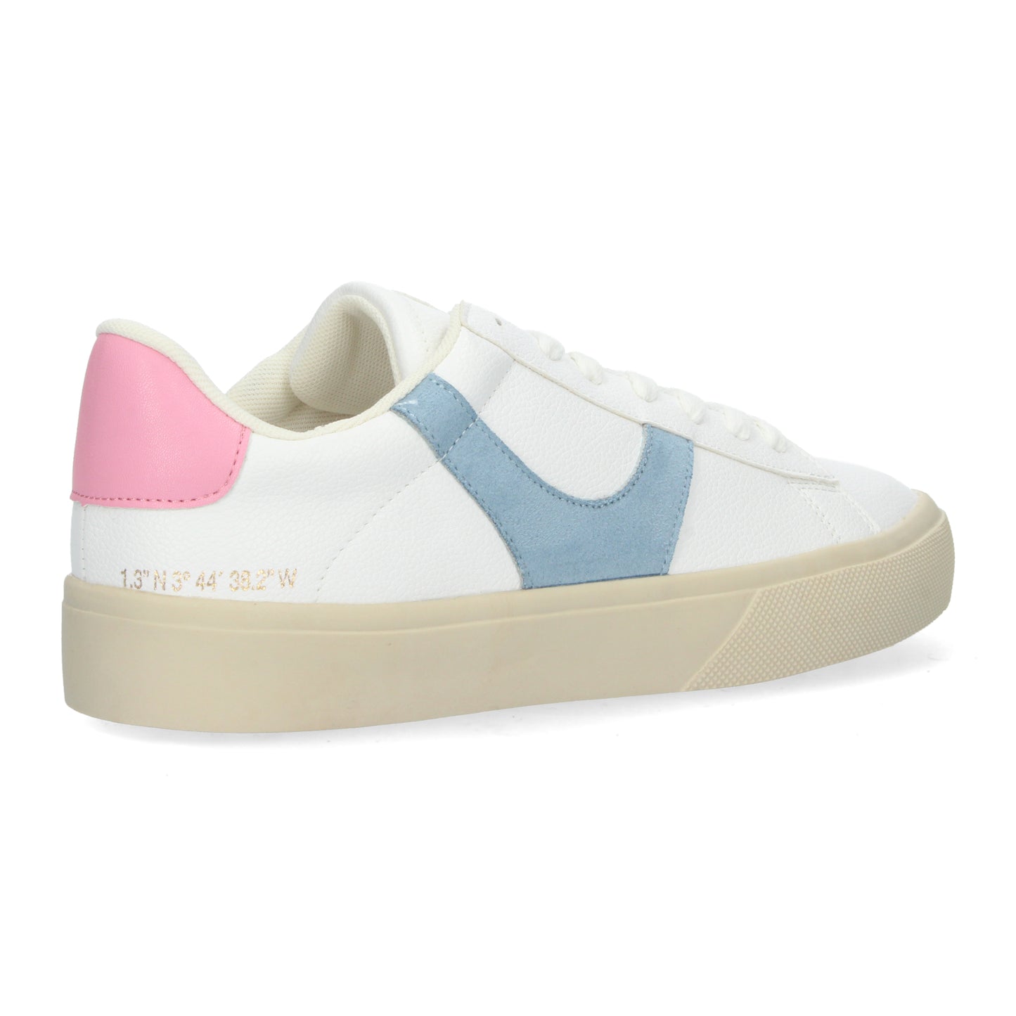 Zapatillas Deportivas Casual de Mujer de Diseño Moderno Cierre de cordones y detalle en los laterales color Azul