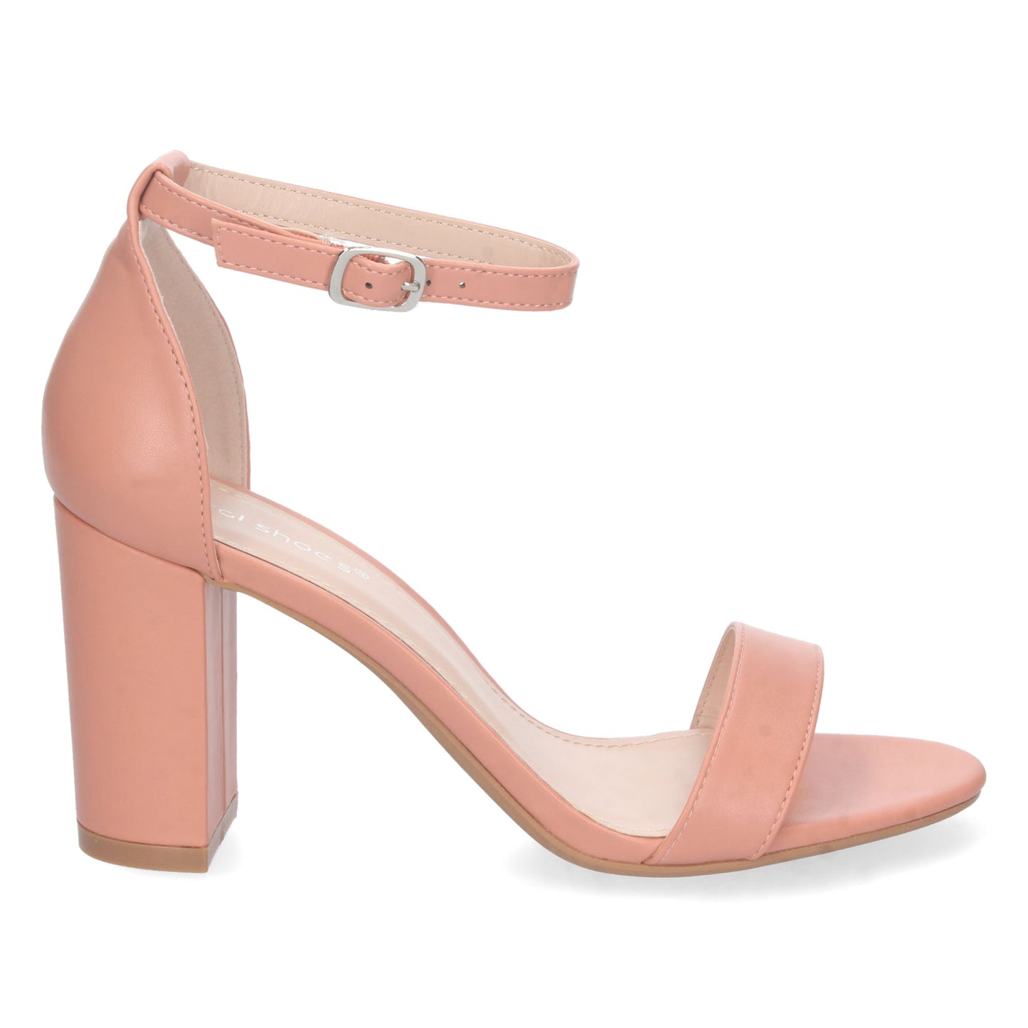Zapatos de tacón bajo, zapatos de tacón atados al tobillo, zapatos de tacón con pala abierta, descubre los cupones descuento de Let’s Secrets P-6398-Terra