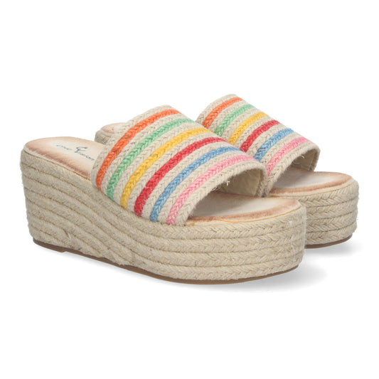 Sandalias de Plataforma de Yute para Mujer - Elegantes y Confortables Diseño Sofisticado Puntera Abierta y Fácil Ajuste