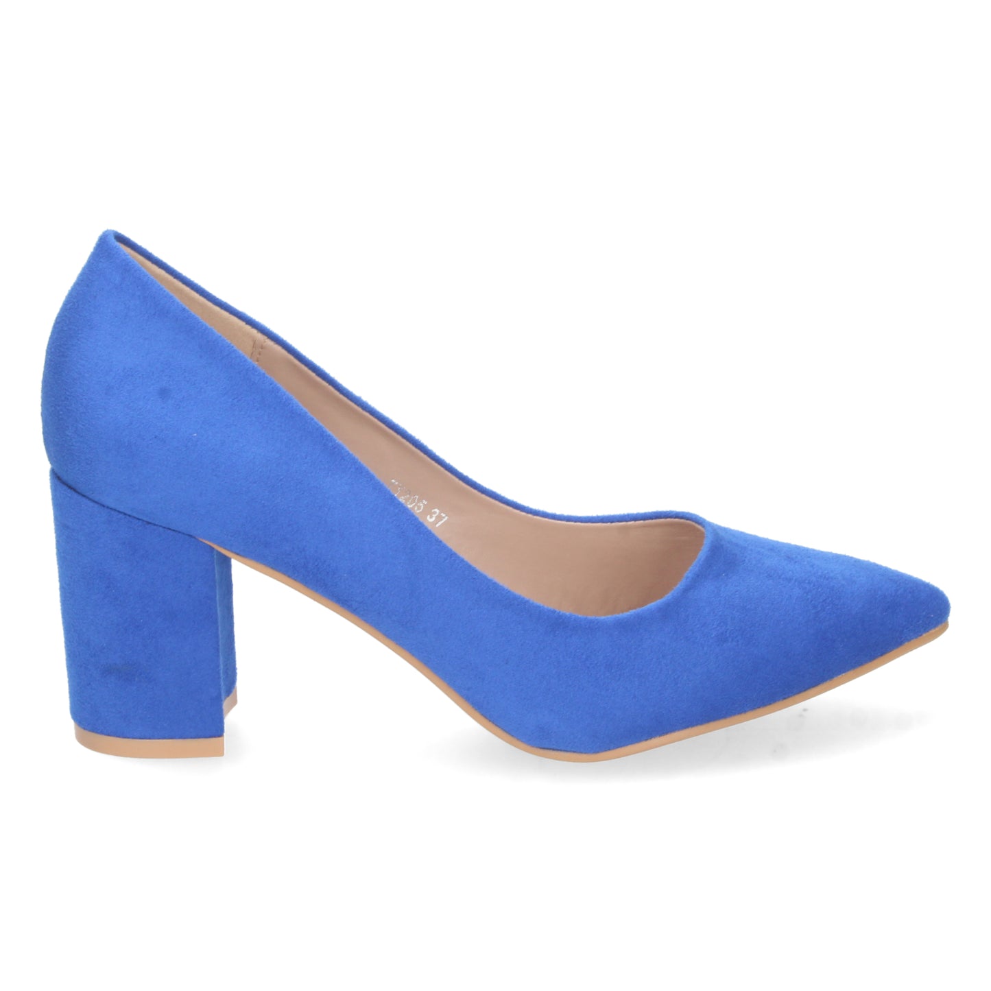 Zapatos de tacón medio para mujer, zapatos cerrados de tacón, descubre los descuentos de Let’s Secrets TY205-Azul