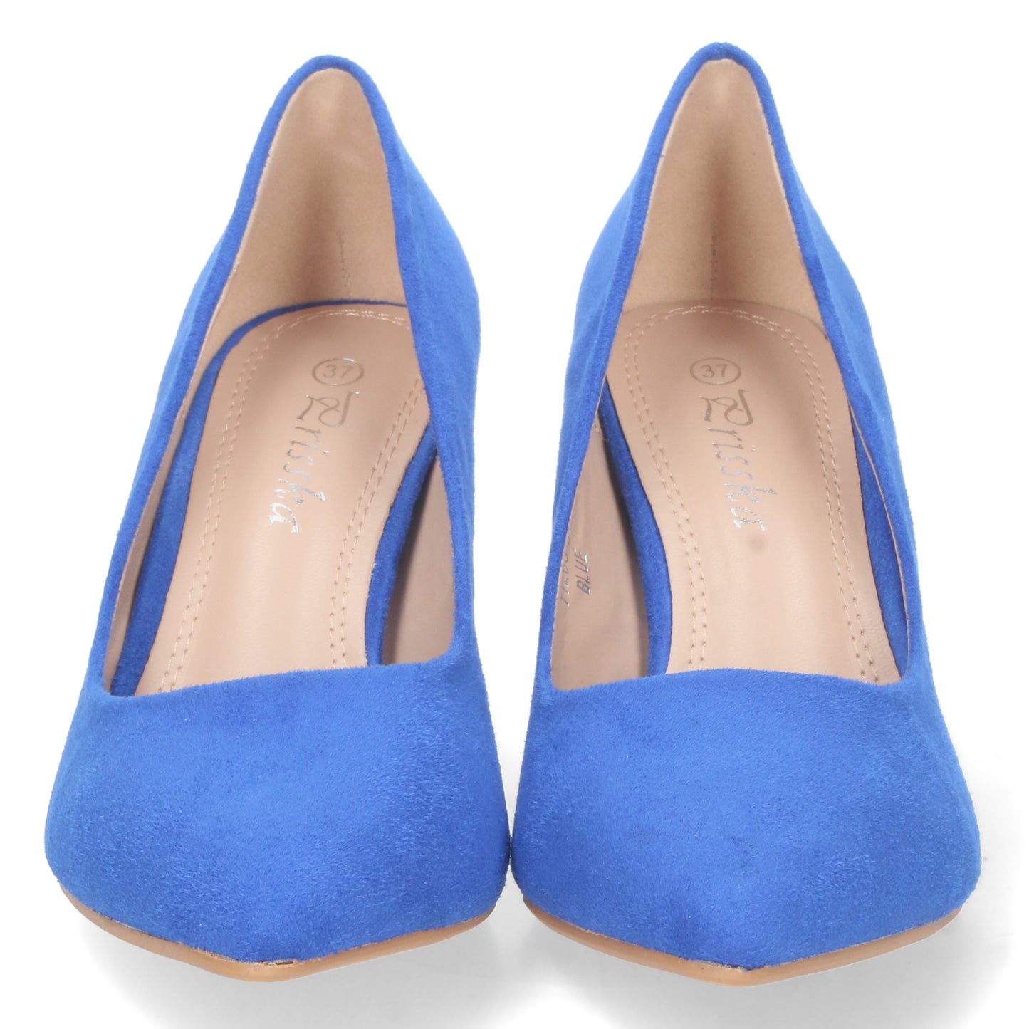 Zapatos de tacón medio para mujer, zapatos cerrados de tacón, descubre los descuentos de Let’s Secrets TY205-Azul