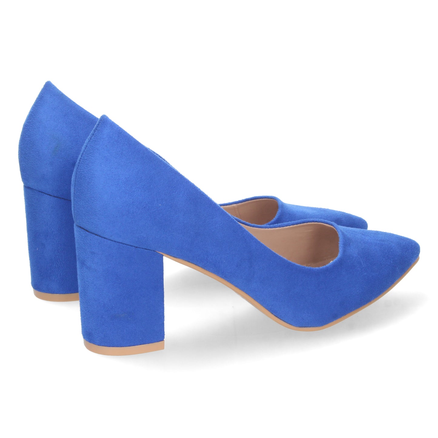 Zapatos de tacón medio para mujer, zapatos cerrados de tacón, descubre los descuentos de Let’s Secrets TY205-Azul