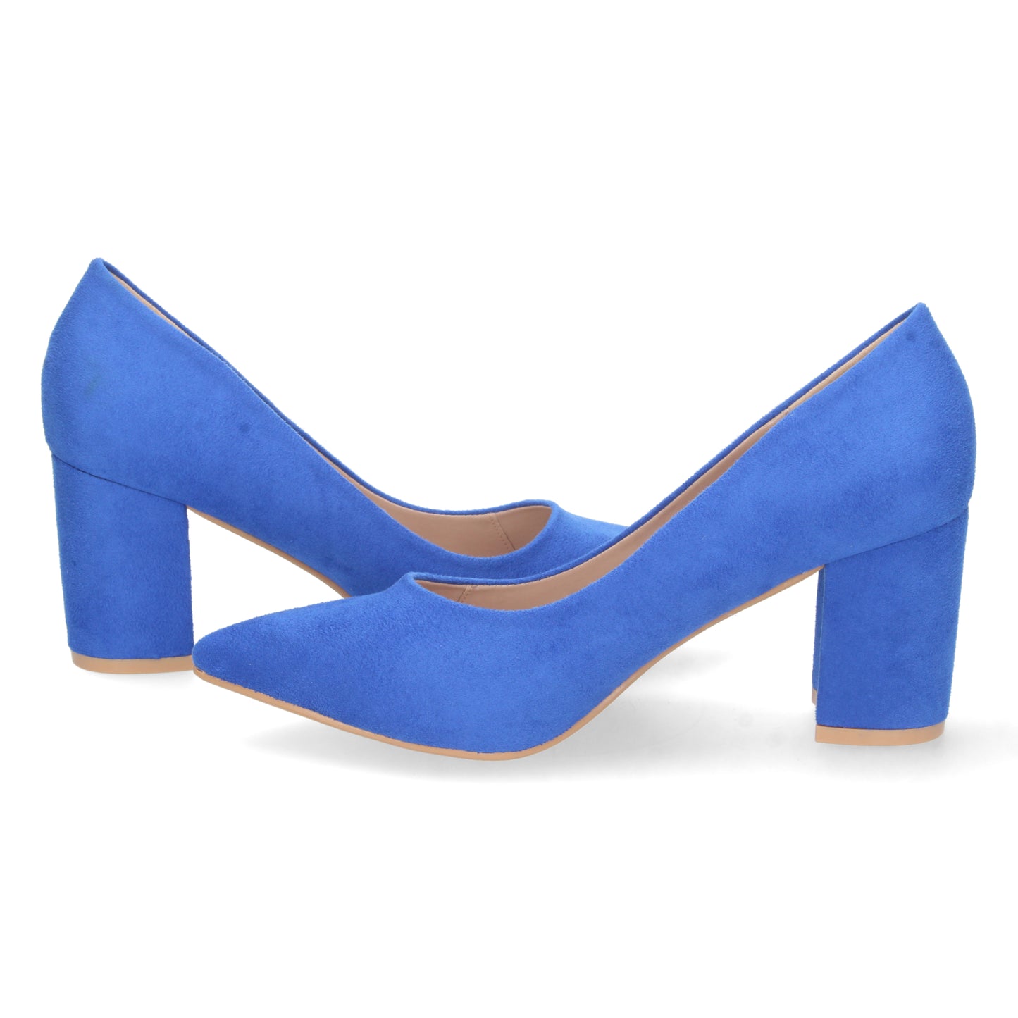 Zapatos de tacón medio para mujer, zapatos cerrados de tacón, descubre los descuentos de Let’s Secrets TY205-Azul
