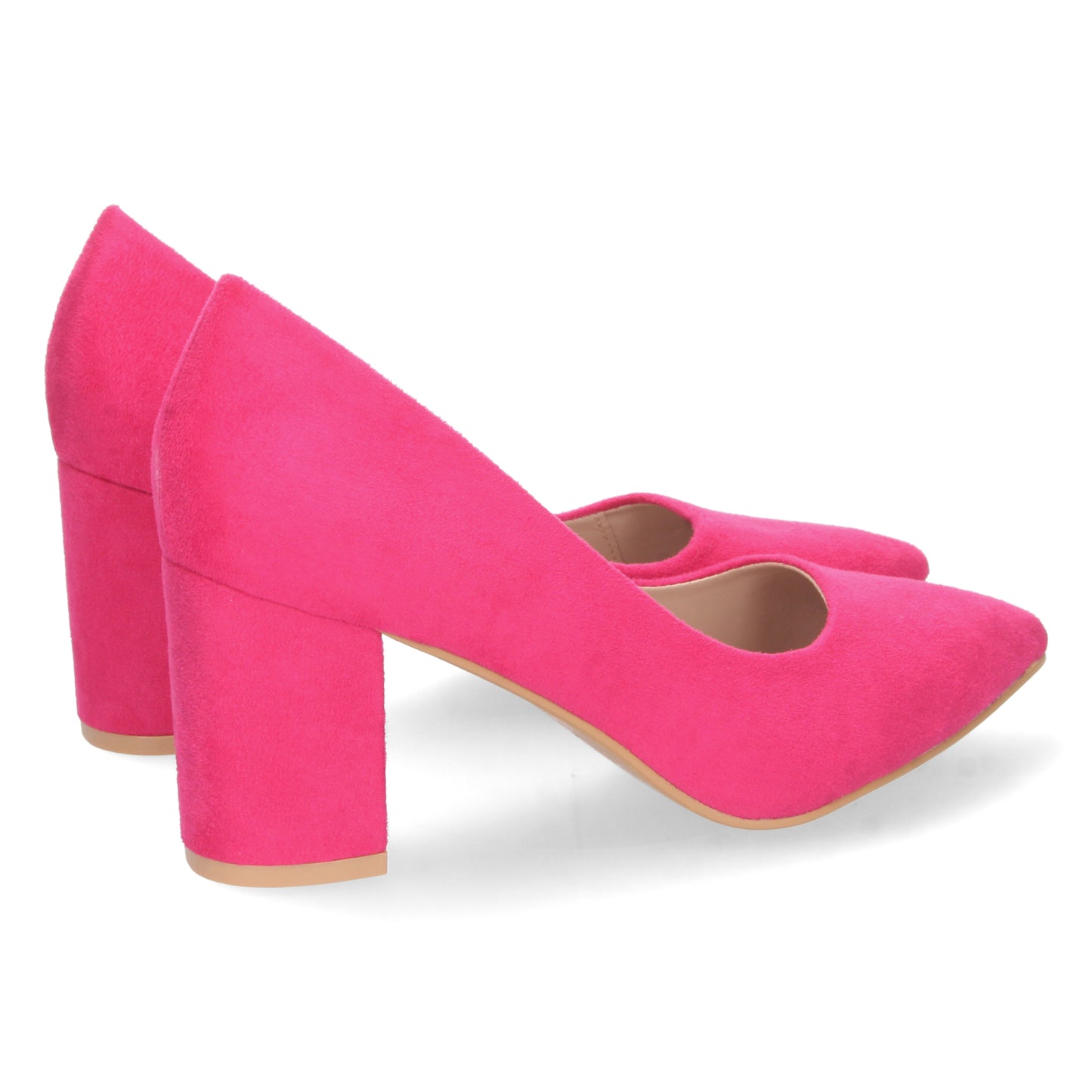Zapatos de tacón color fucsia, zapatos tacón bajo, descubre los cupones de Let's SecretsTY205-Fucsia