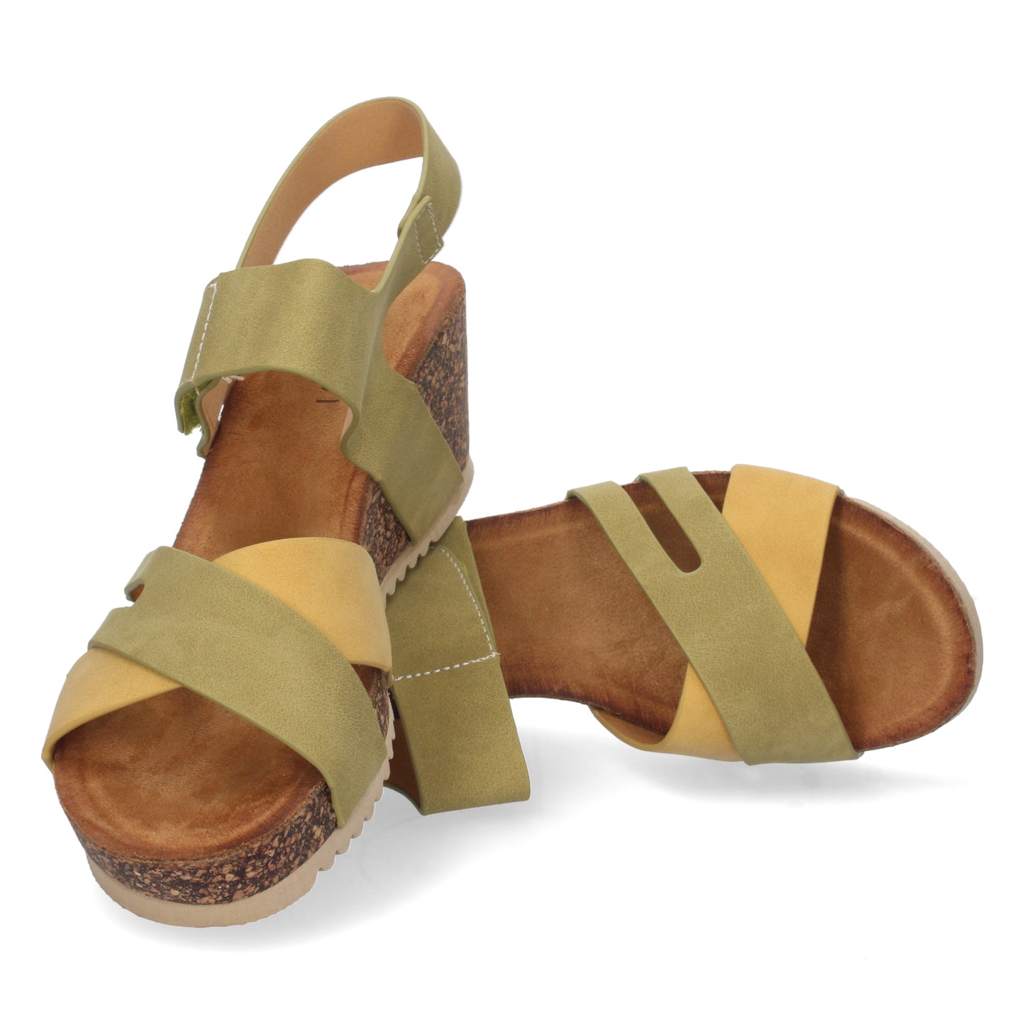 Sandalias de cuña de mujer, descubre los descuentos de Let’s Secrets VR2-050-Verde