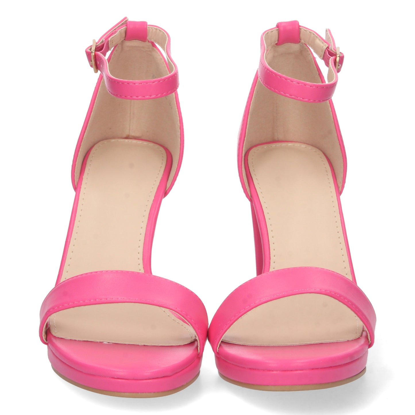 Sandalia de Tacón para Mujer Estilo Ankle Strap Pala Simple y Cierre de Hebilla Primavera Verano