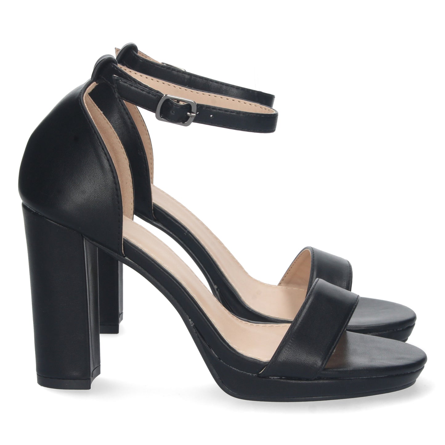 Zapatos de tacón alto, sandalias de tacón alto, zapatos de verano de tacón, descubre los cupones descuento de Let’s Secrets W18-82-Negro