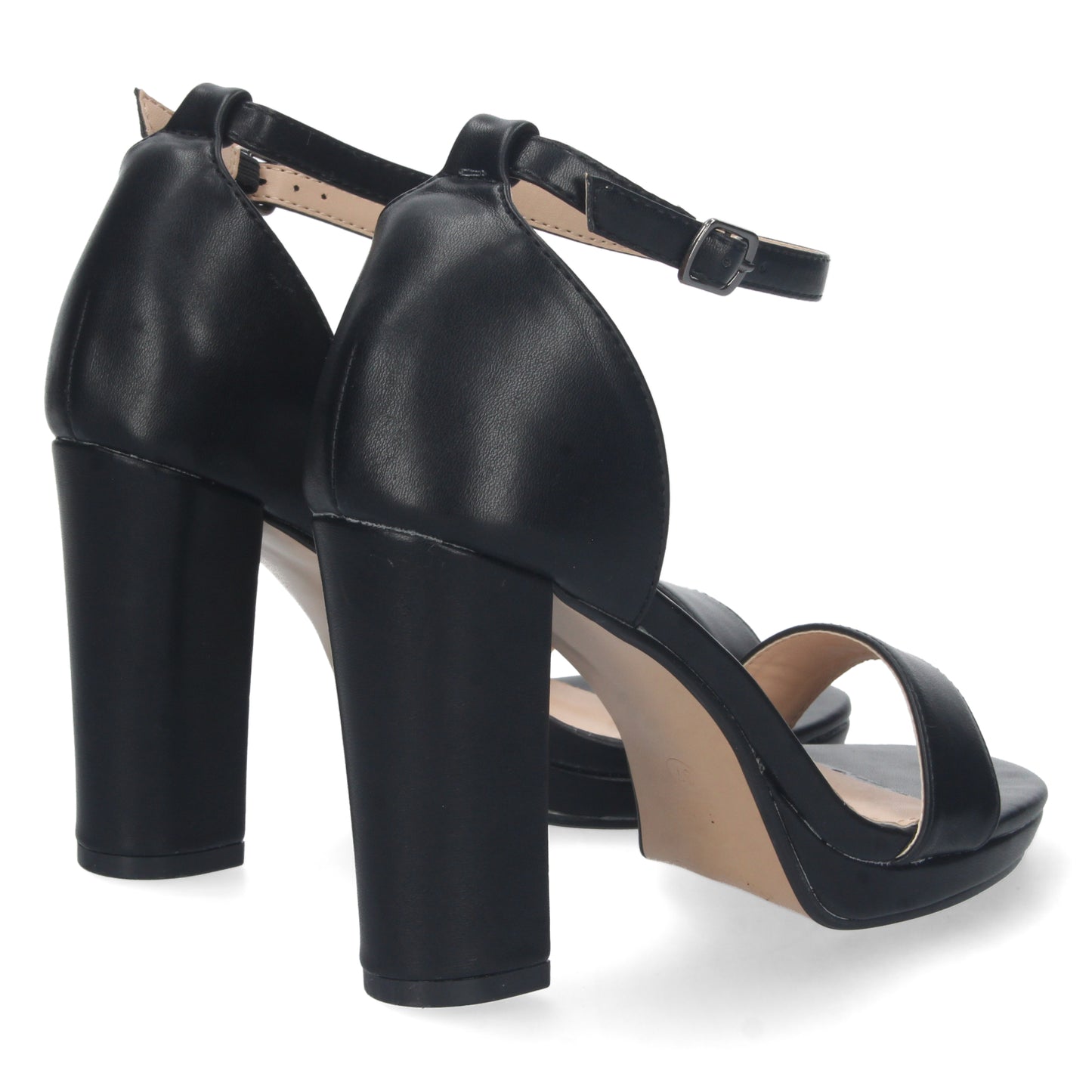 Zapatos de tacón alto, sandalias de tacón alto, zapatos de verano de tacón, descubre los cupones descuento de Let’s Secrets W18-82-Negro