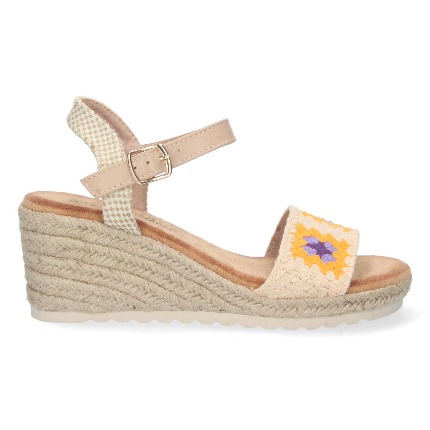 Sandalias de cuña, alpargatas de cuña, sandalias esparteras, sandalias tendencia verano 2023, consigue hasta un 20 % de descuento con los cupones de Let’s Secrets WH-3P7052-Beige