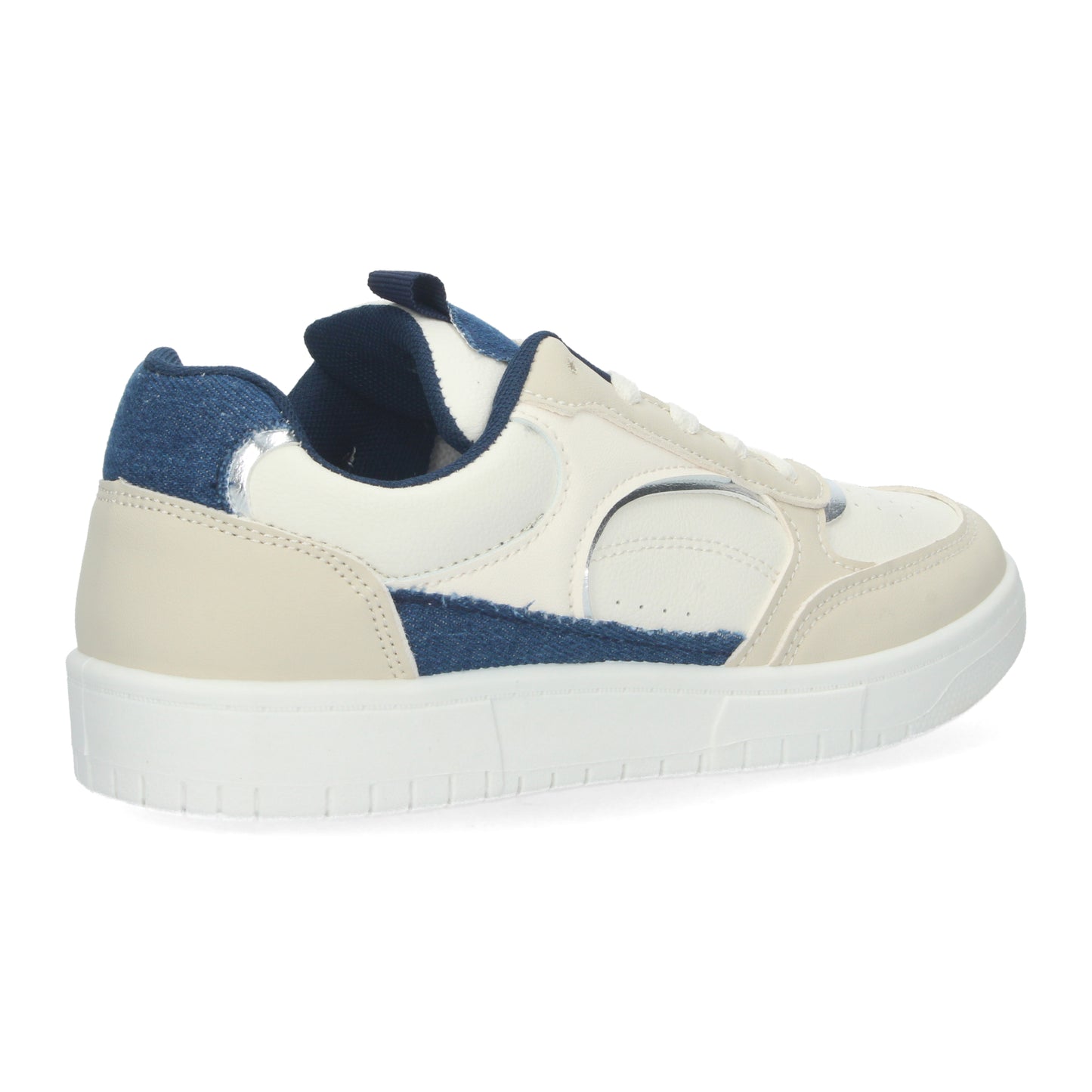 Zapatillas Deportivas Casual de mujer con Detalles de diferentes materiales cierre de cordones Perfectas para el Día a Día.